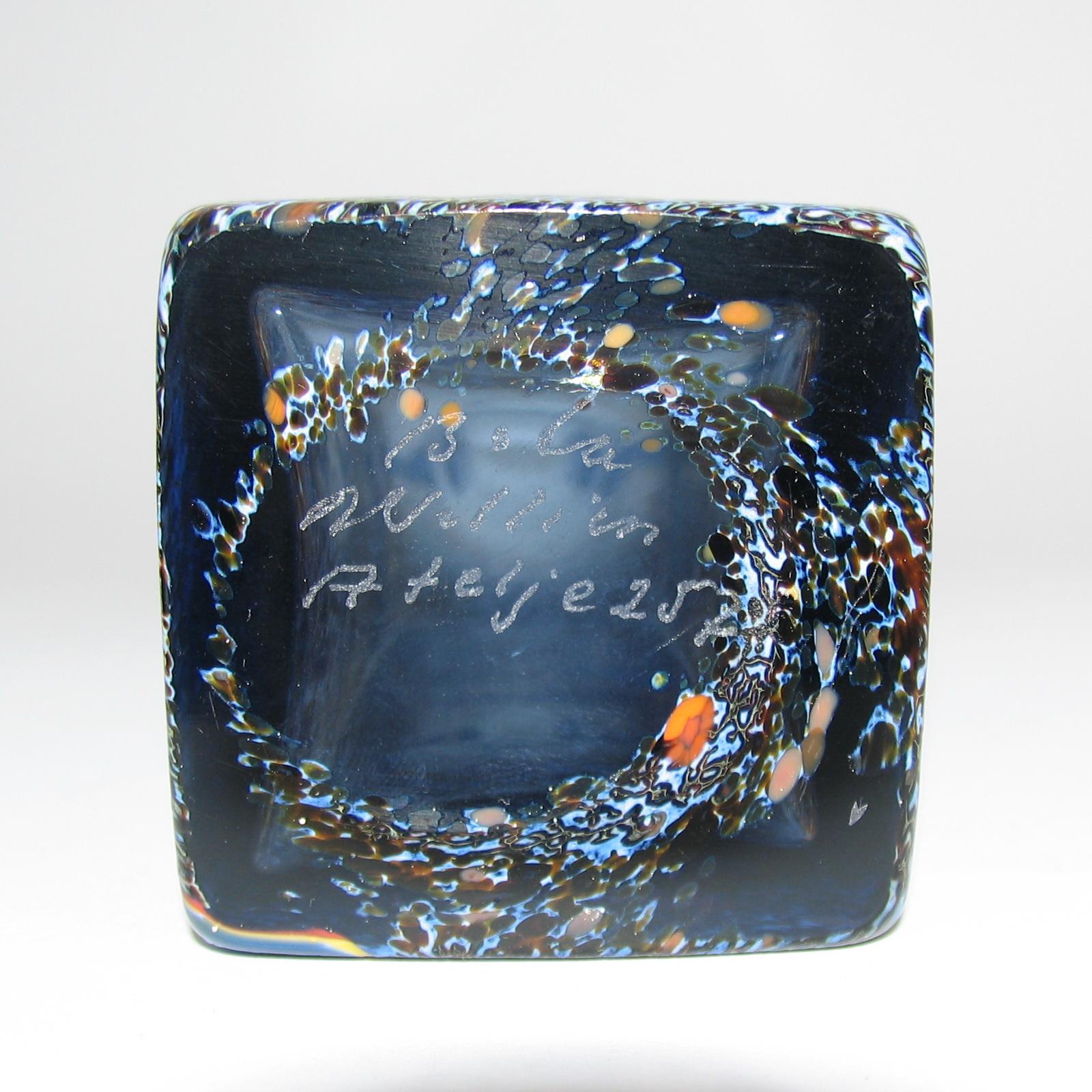 Very Rare Bertil Vallien Atelje Glass Vase, Sweden, 1970s For Sale 1
