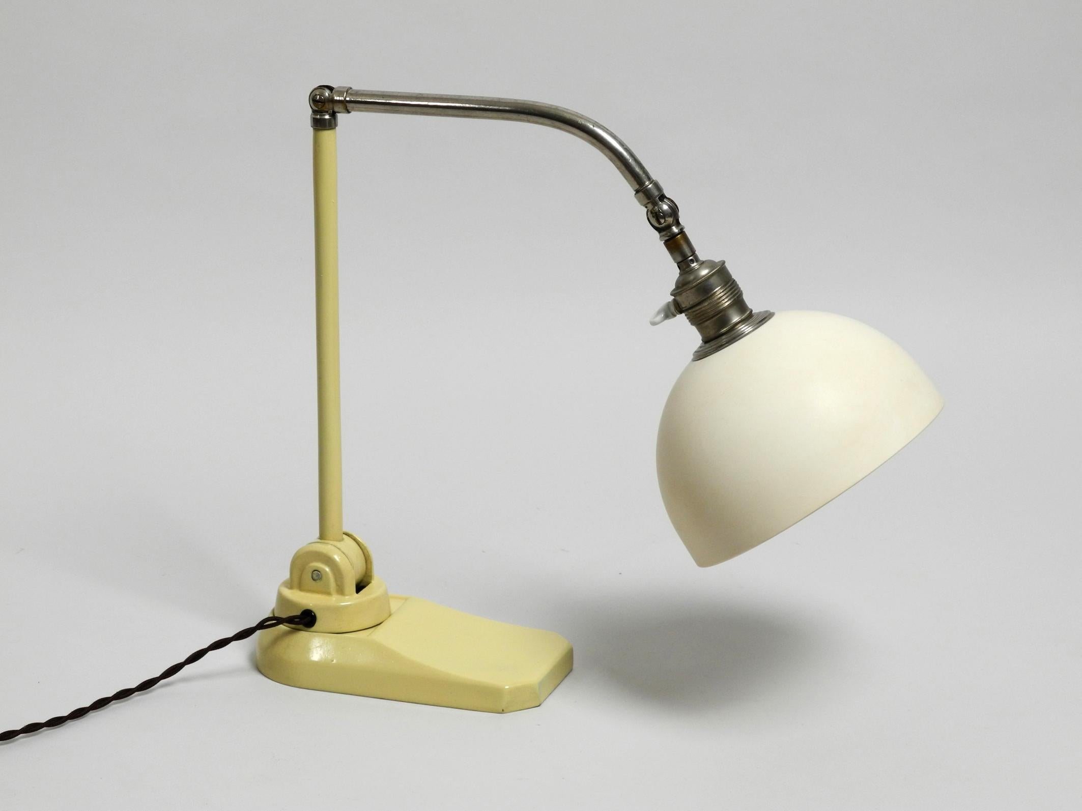 European Very Rare Big 1940s Art Deco Bauhaus Articulated Table Lamp