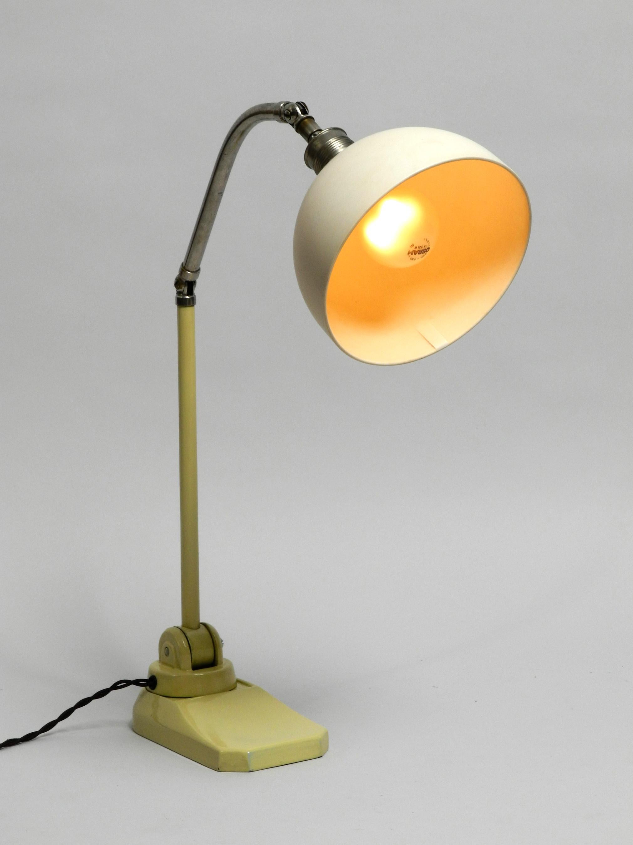 Very Rare Big 1940s Art Deco Bauhaus Articulated Table Lamp In Good Condition In München, DE