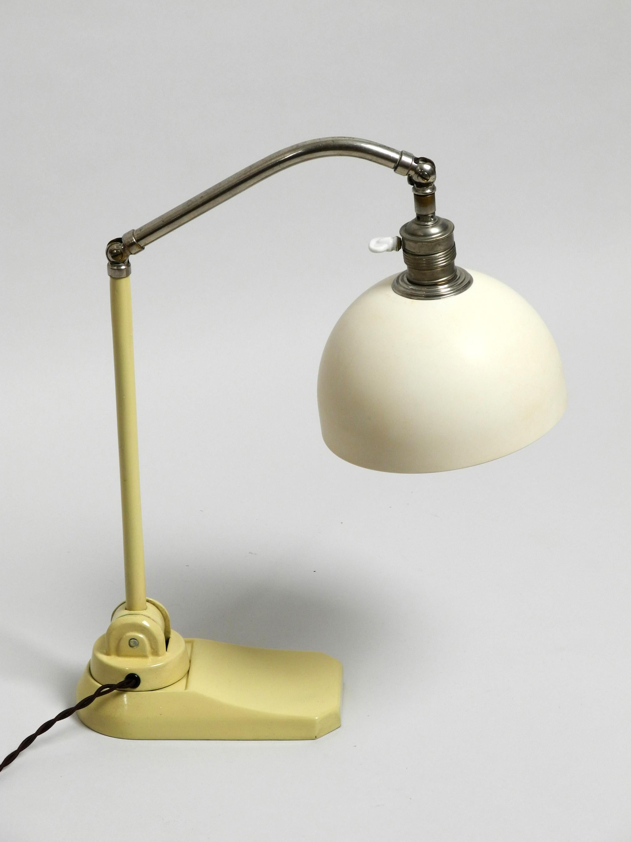 Mid-20th Century Very Rare Big 1940s Art Deco Bauhaus Articulated Table Lamp