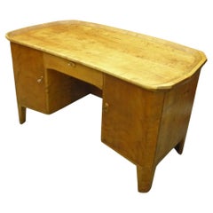 Very Rare Birch Anthroposophical Desk by Fritz Schuy Germany 1920s