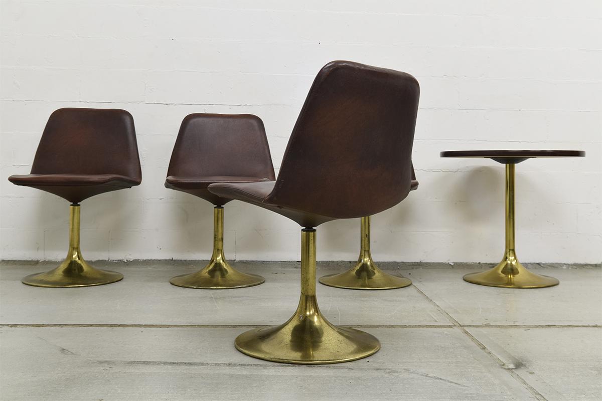 Very Rare Brass Lounge Set by Börje Johansson for Johansson Design, 1970s In Good Condition In The Hague, NL