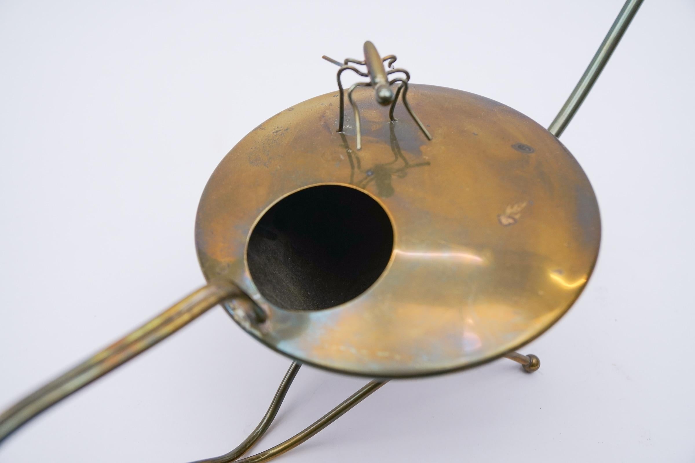 Very Rare Brass Watering Can with Movable Spider, 1950s, Austria For Sale 4