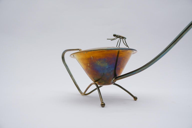 Very Rare Brass Watering Can with Movable Spider, 1950s, Austria For Sale  at 1stDibs