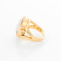 Very Rare Bucherer 18 Karat Yellow Gold Ring Watch