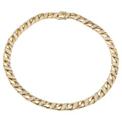 Sehr seltene Bulgari Diamant Curb Halskette CIRCA 2000