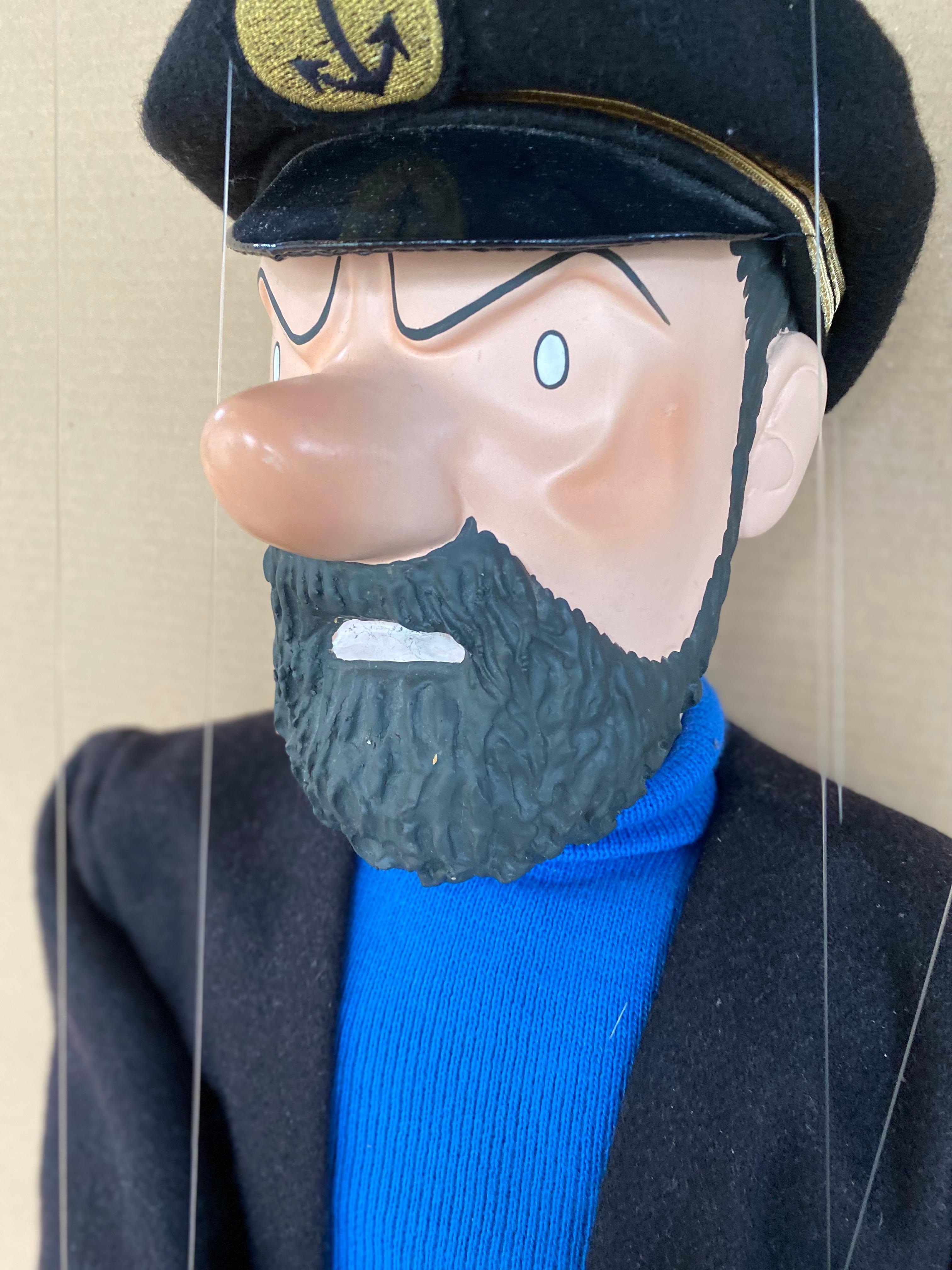 Sehr seltene Kapitän Haddock Puppe Hergé, Georges Remi (Ende des 20. Jahrhunderts) im Angebot