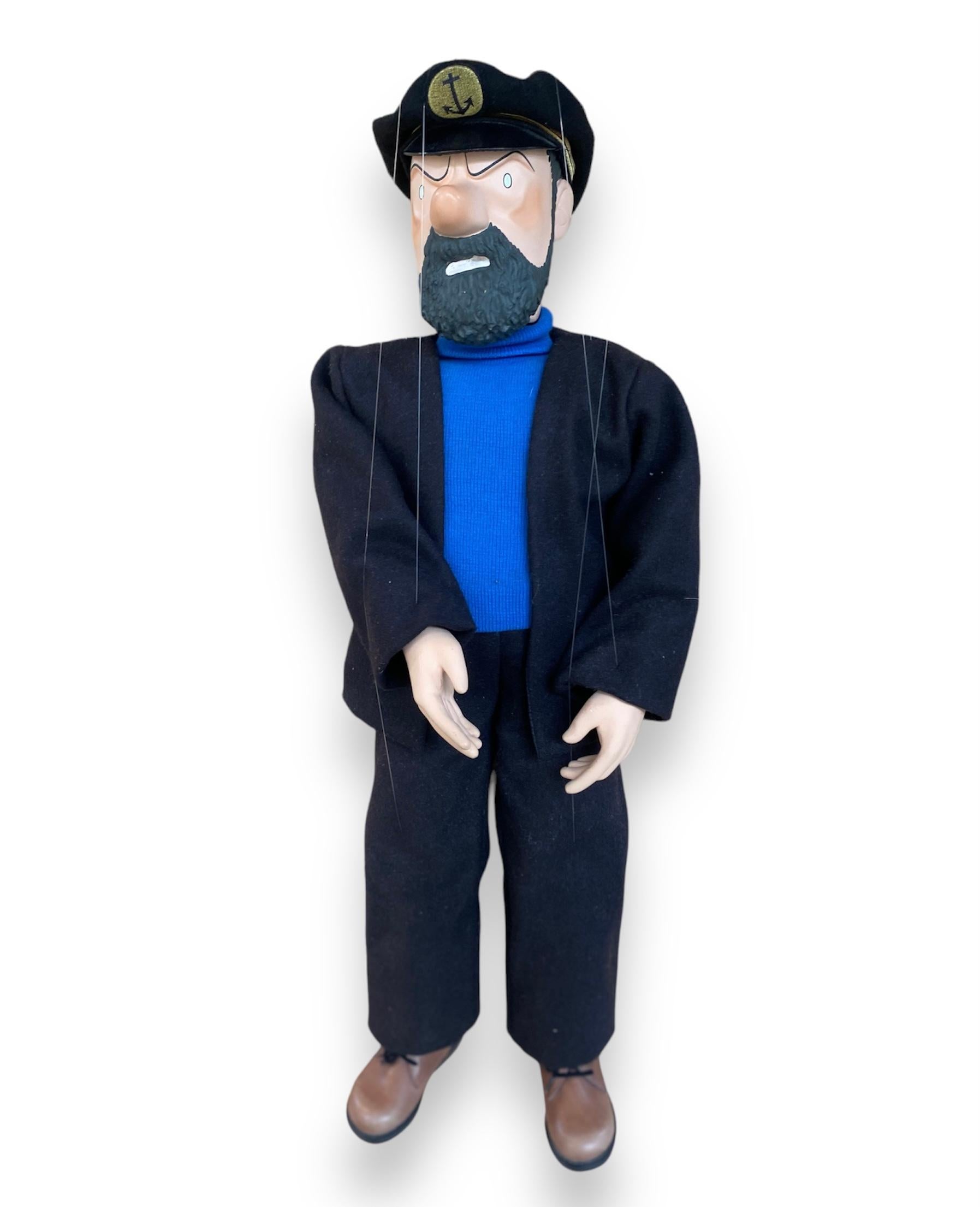 Resin Very Rare Captain Haddock Puppet Hergé, Georges Remi For Sale