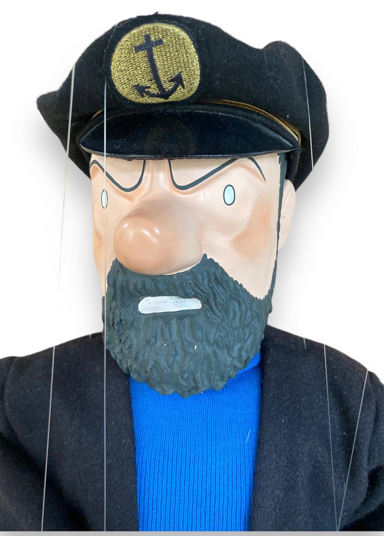Very Rare Captain Haddock Puppet Hergé, Georges Remi For Sale 1