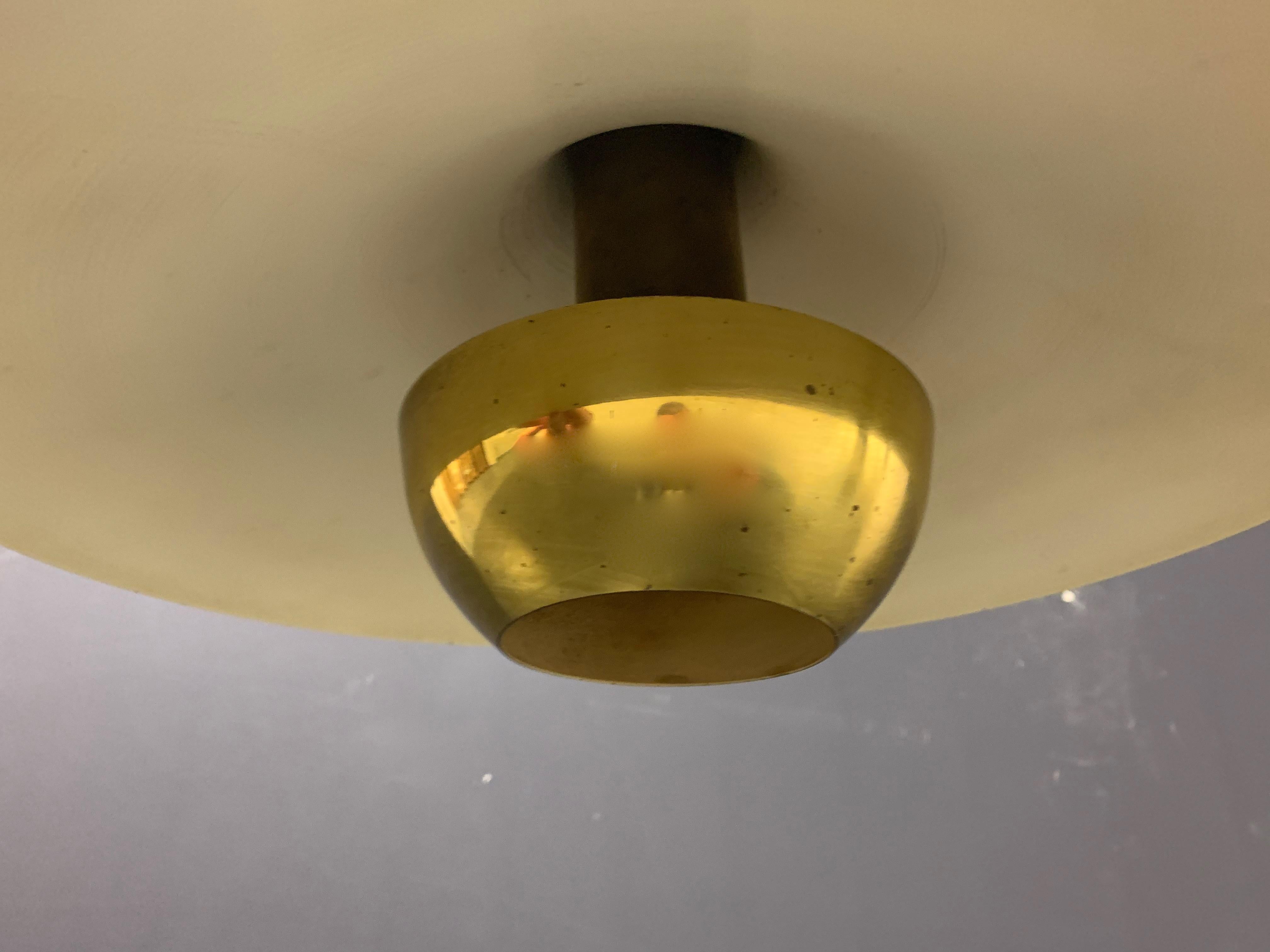 Brass Very Rare Ceiling Lamp by Giuseppe Ostuni