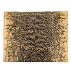 Very Rare Chanel 'Ombre' Lizard Evening Clutch/Shoulder Bag by Karl Lagerfeld