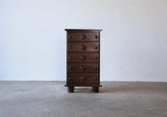 Very Rare Charles Dudouyt Tall Boy Chest / Cabinet, France, 1930s/40s