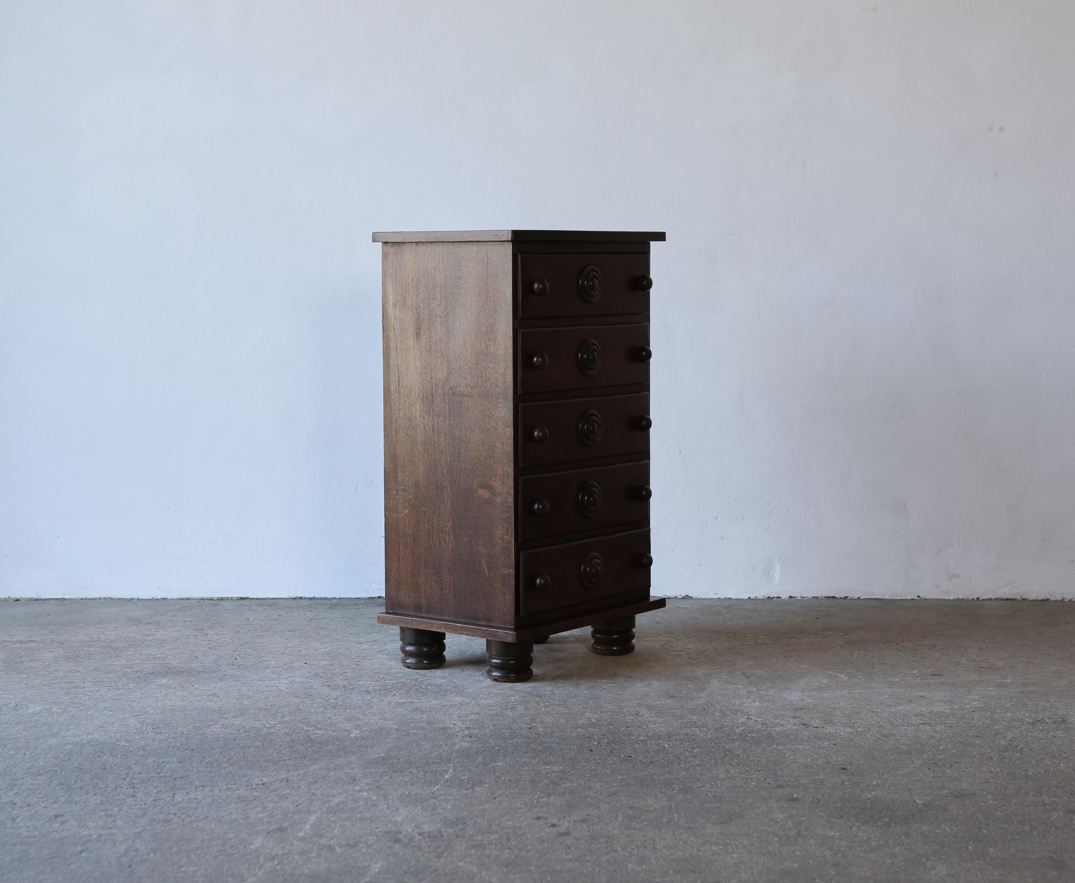 Very Rare Charles Dudouyt Tall Boy Chest / Cabinet, France, 1930s/40s For Sale 1