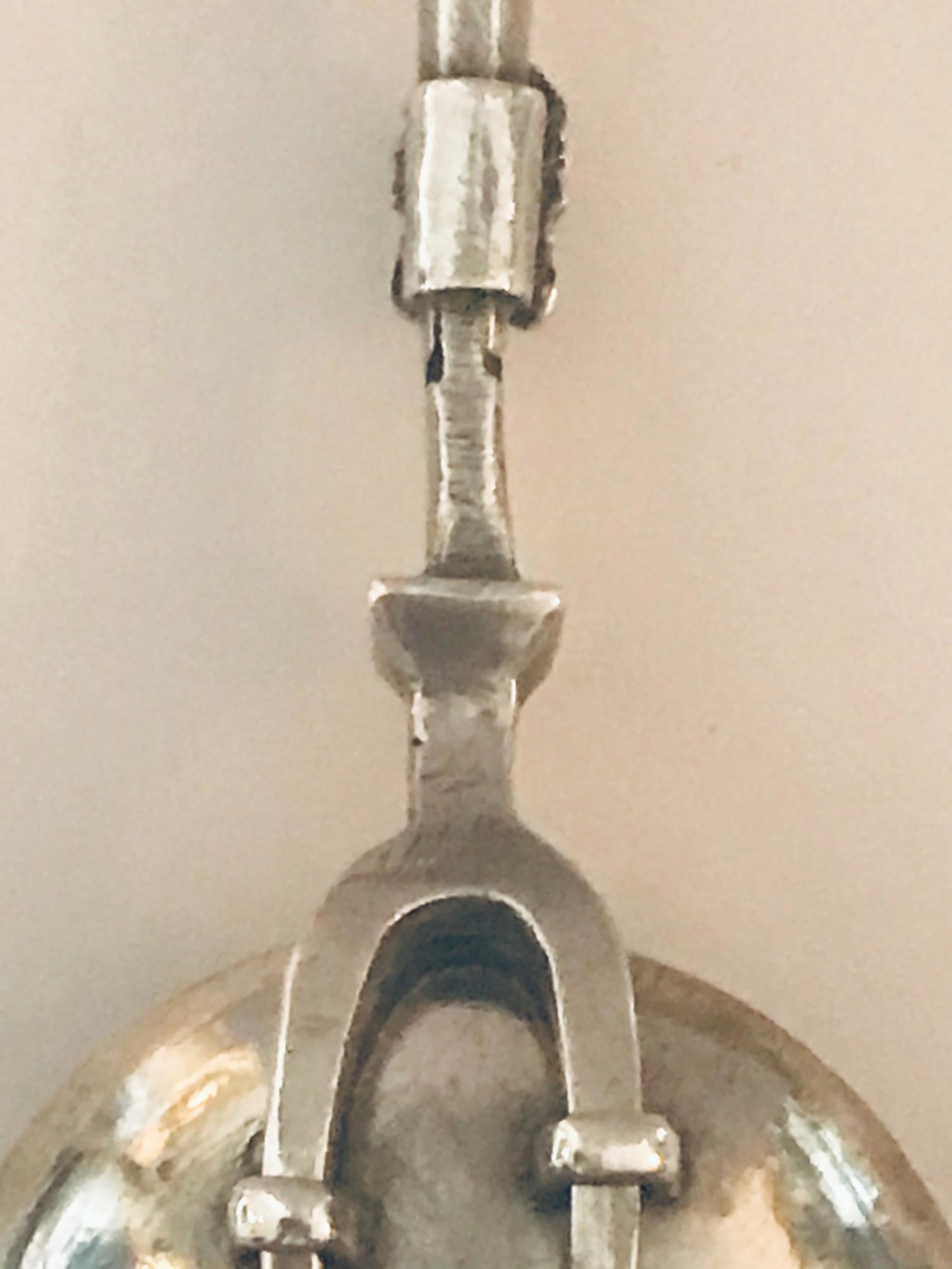18th Century and Earlier Very Rare Charles II Combined Retractable Silver Spoon with Two-Tine Fork, 1692
