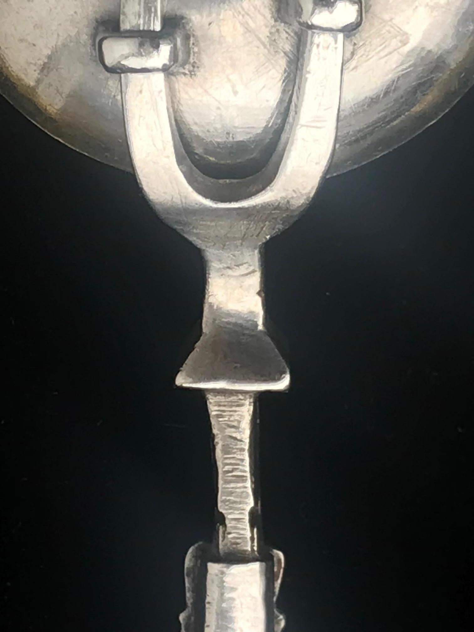 Very Rare Charles II Combined Retractable Silver Spoon with Two-Tine Fork, 1692 1