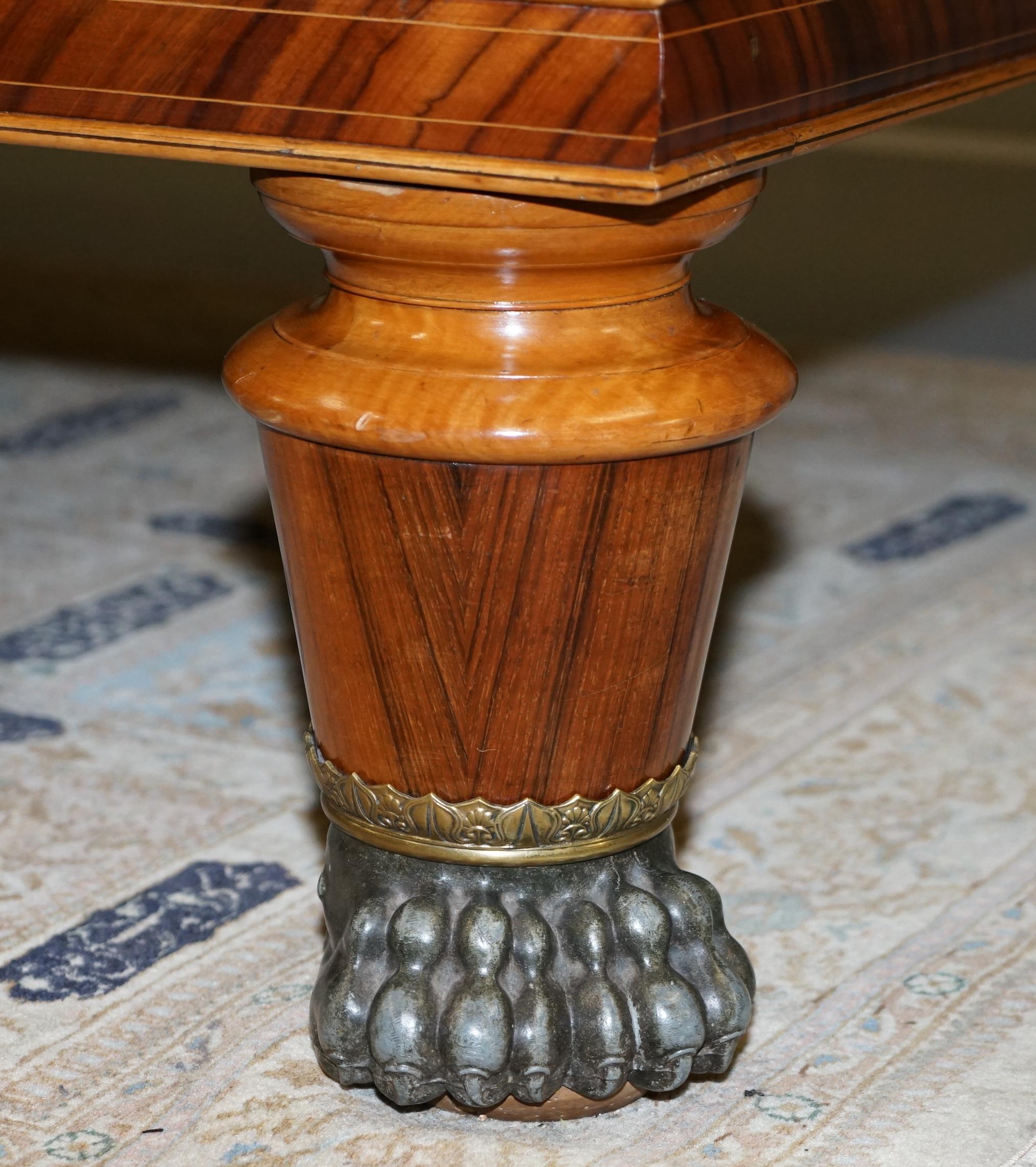 Very Rare Charles X circa 1800 Marquetry Inlaid POOL Snooker Billiards Table 1