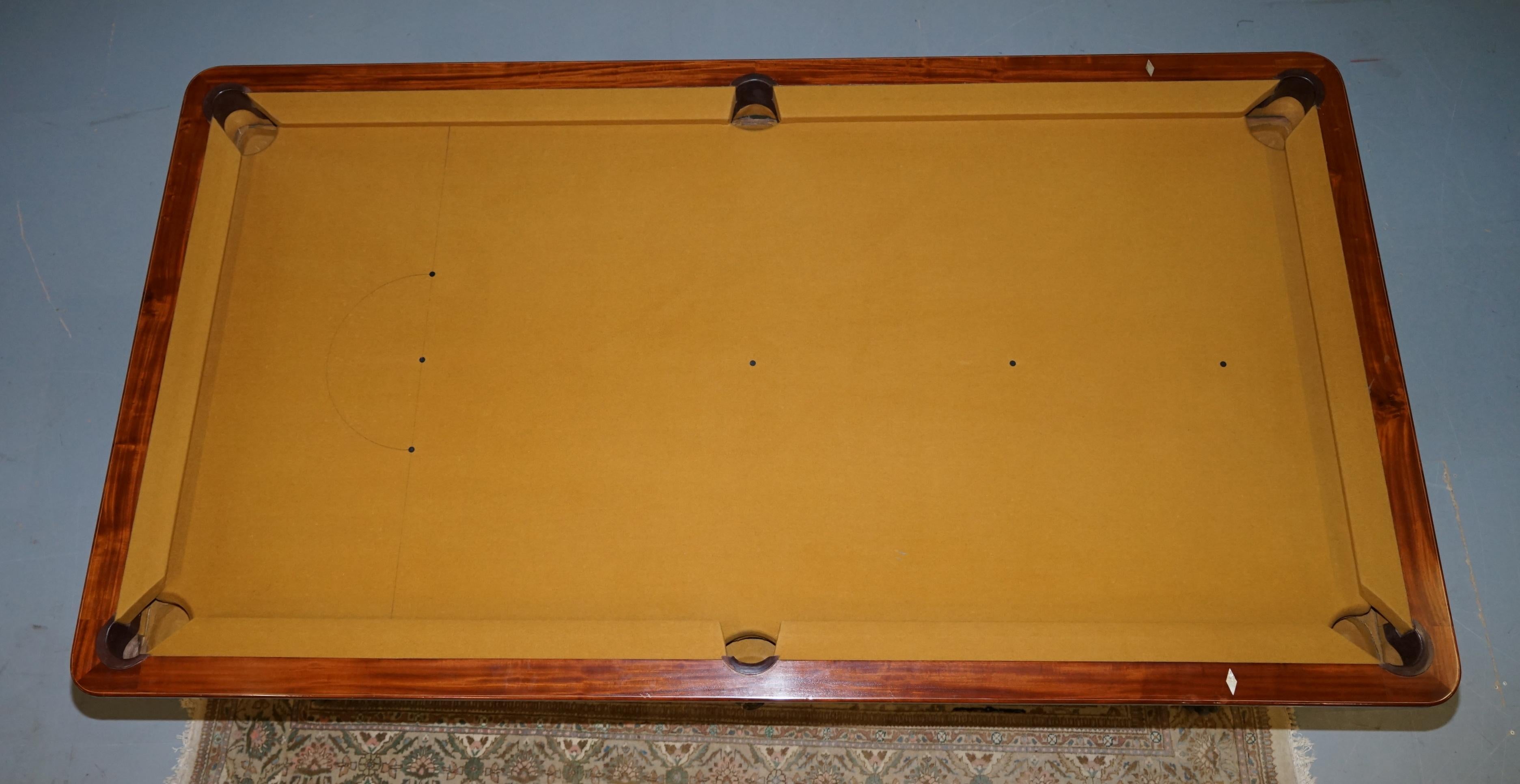 Very Rare Charles X circa 1800 Marquetry Inlaid POOL Snooker Billiards Table 6