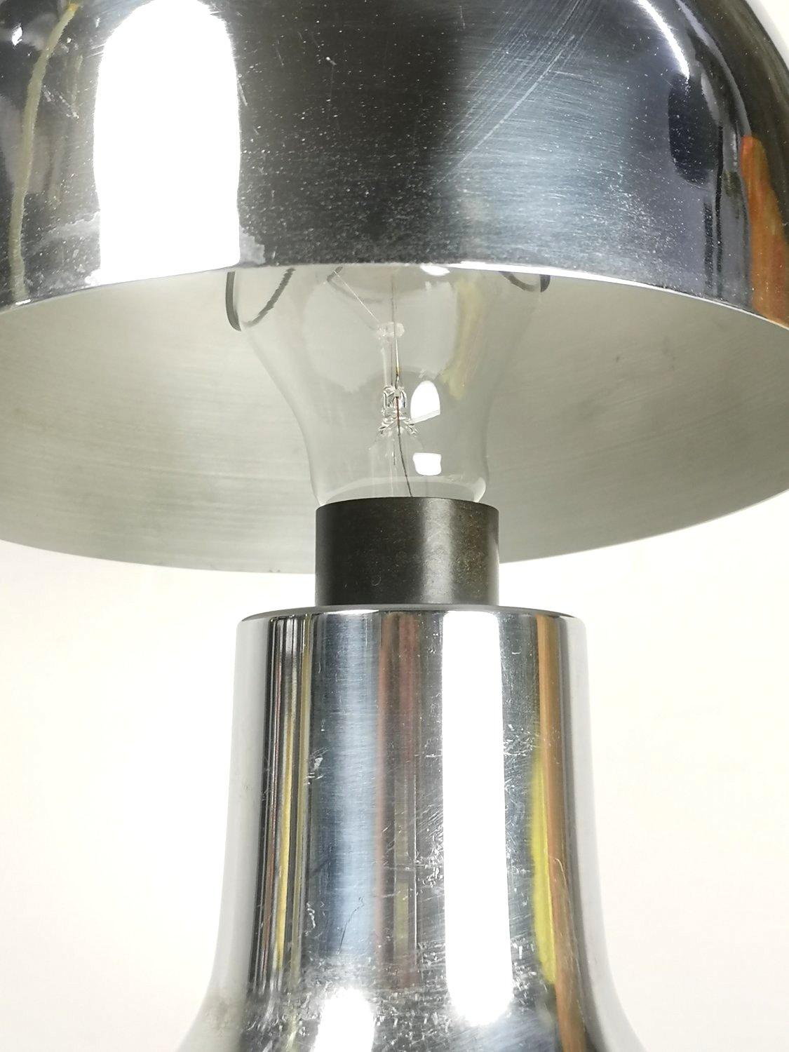 Hungarian Very Rare Chrome Plated Table Lamp, 1970's '50279'