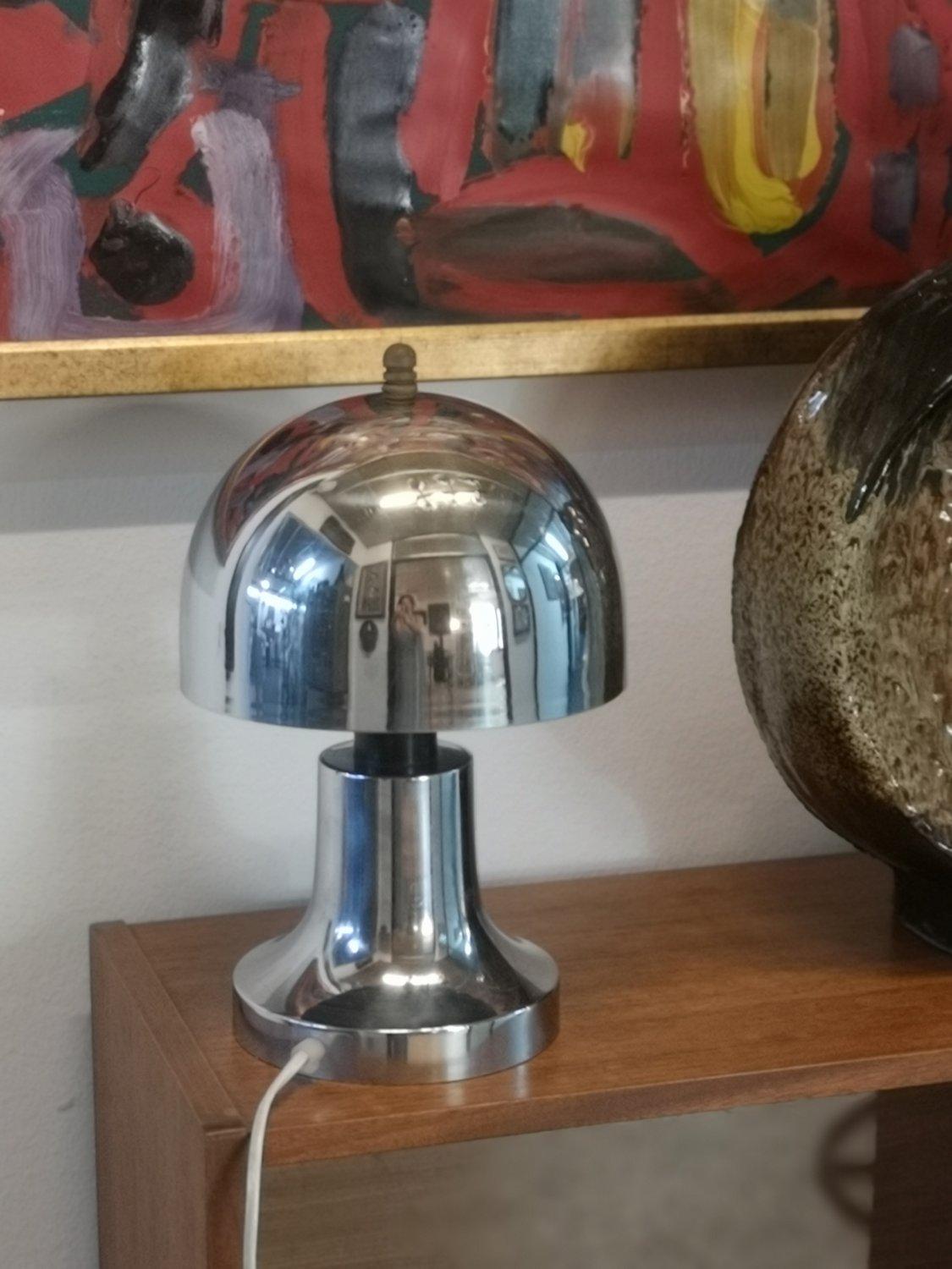 Very Rare Chrome Plated Table Lamp, 1970's '50279' In Good Condition In Budapest, HU