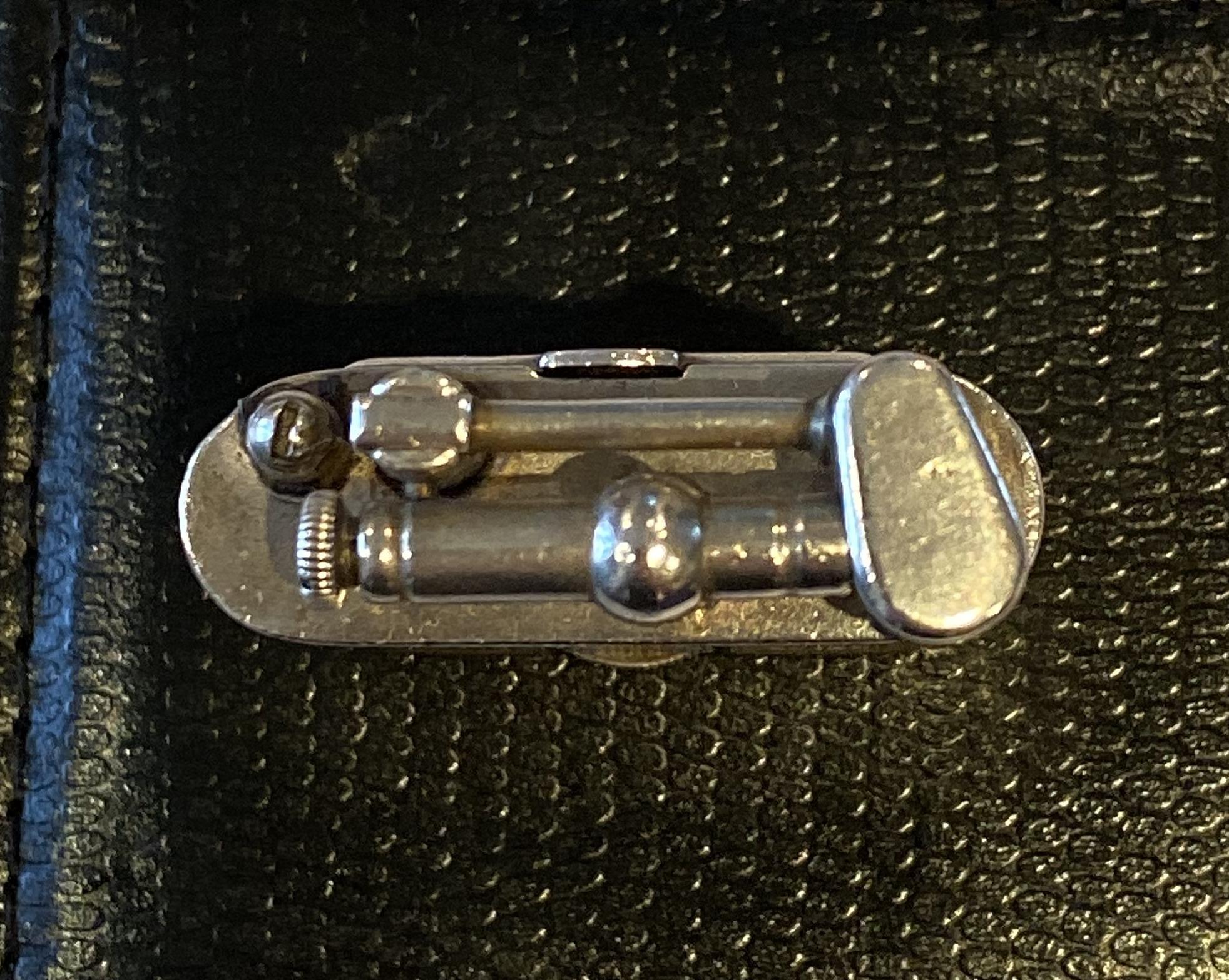 Women's or Men's Very Rare circa 1920s Alfred Dunhill Unique Sterling Silver Time Piece Lighter