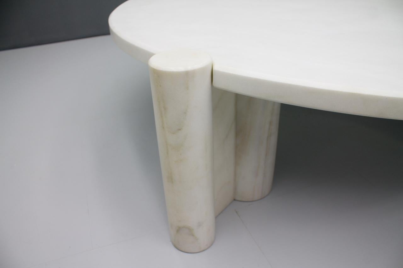 Very Rare Circular Coffee Table in White Marble by Gae Aulenti Knoll 1965 In Good Condition In Frankfurt / Dreieich, DE