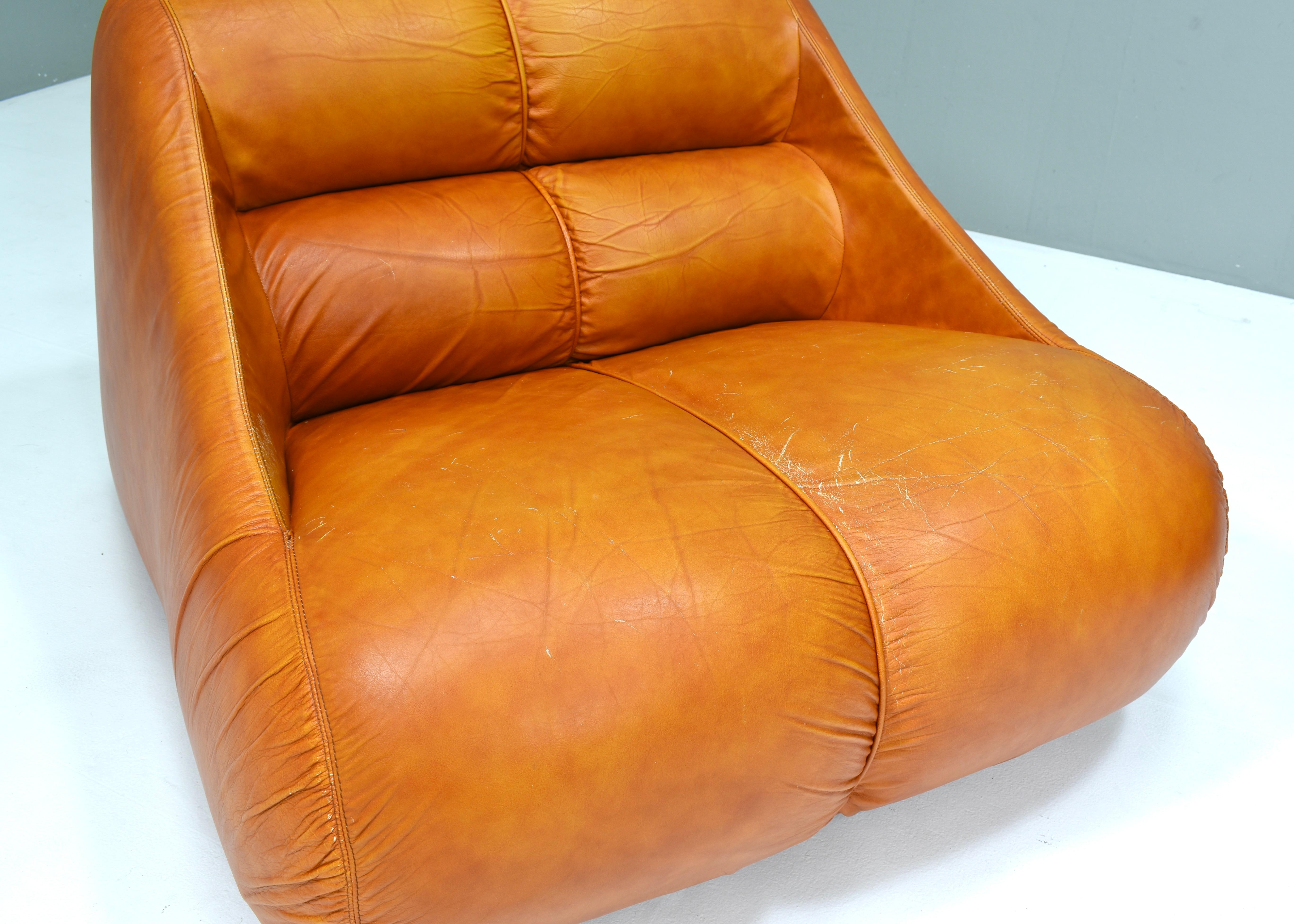 Very rare Ciuingam chair in original leather by De Pas, D’Urbino, Lomazzi - 1967 For Sale 10