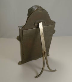 Very Rare Cold Painted Bronze Novelty Photograph Frame, Cat with Glass Eyes