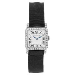 Very Rare & Collectable Cartier Paris Art Deco Platinum Diamond Ladies Watch