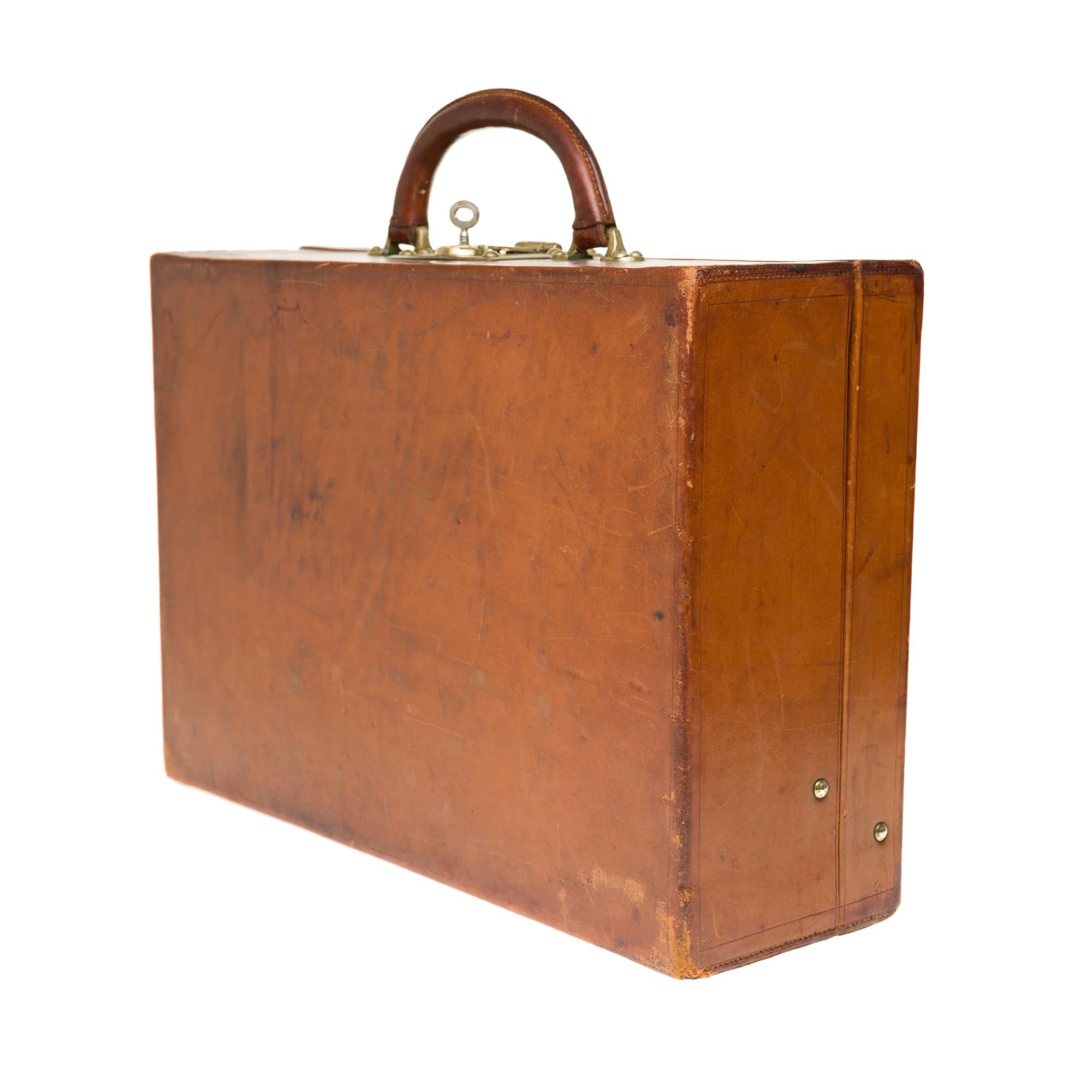 VERY RARE/COLLECTIBLE/ Louis Vuitton Suitcase-Vanity in brown calf 1