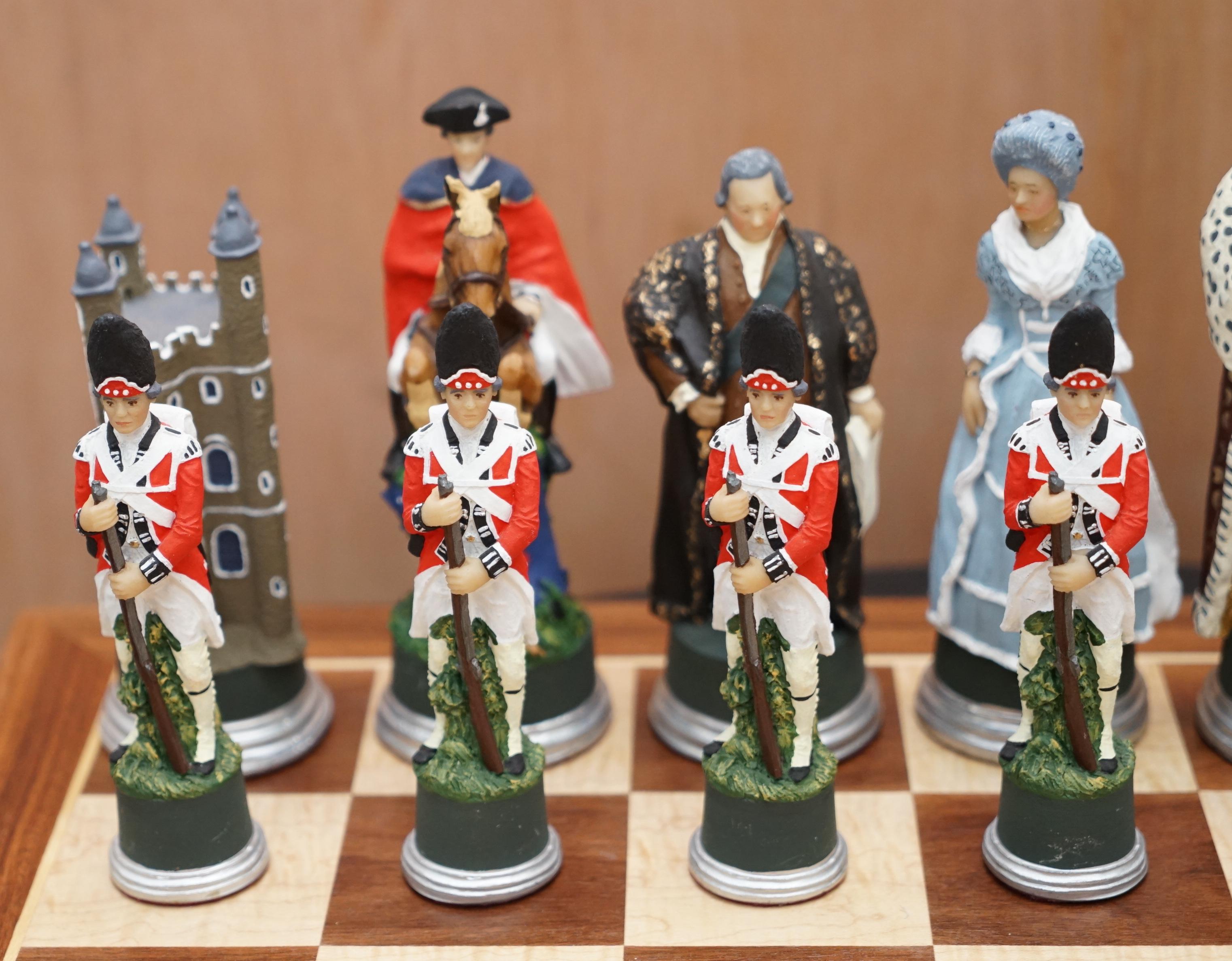 vintage civil war chess set