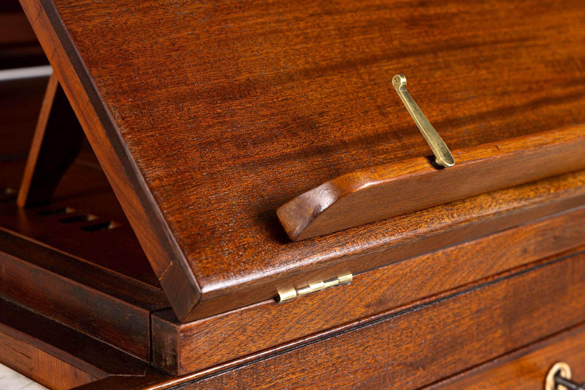Très rare bureau convertible, bureau d'associé, coiffeuse, début du 19e siècle en vente 1