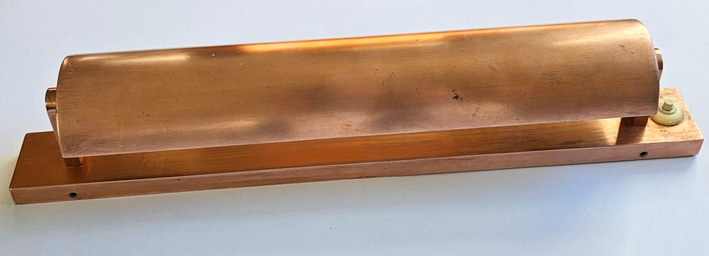 Lámpara de pared de cobre muy rara, Art Decó, años 30 en venta 2