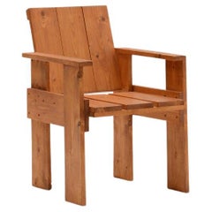 Very Rare Crate 'Krat' Chair from Gerrit Rietveld by G. Van De Groenekan, 30s NL