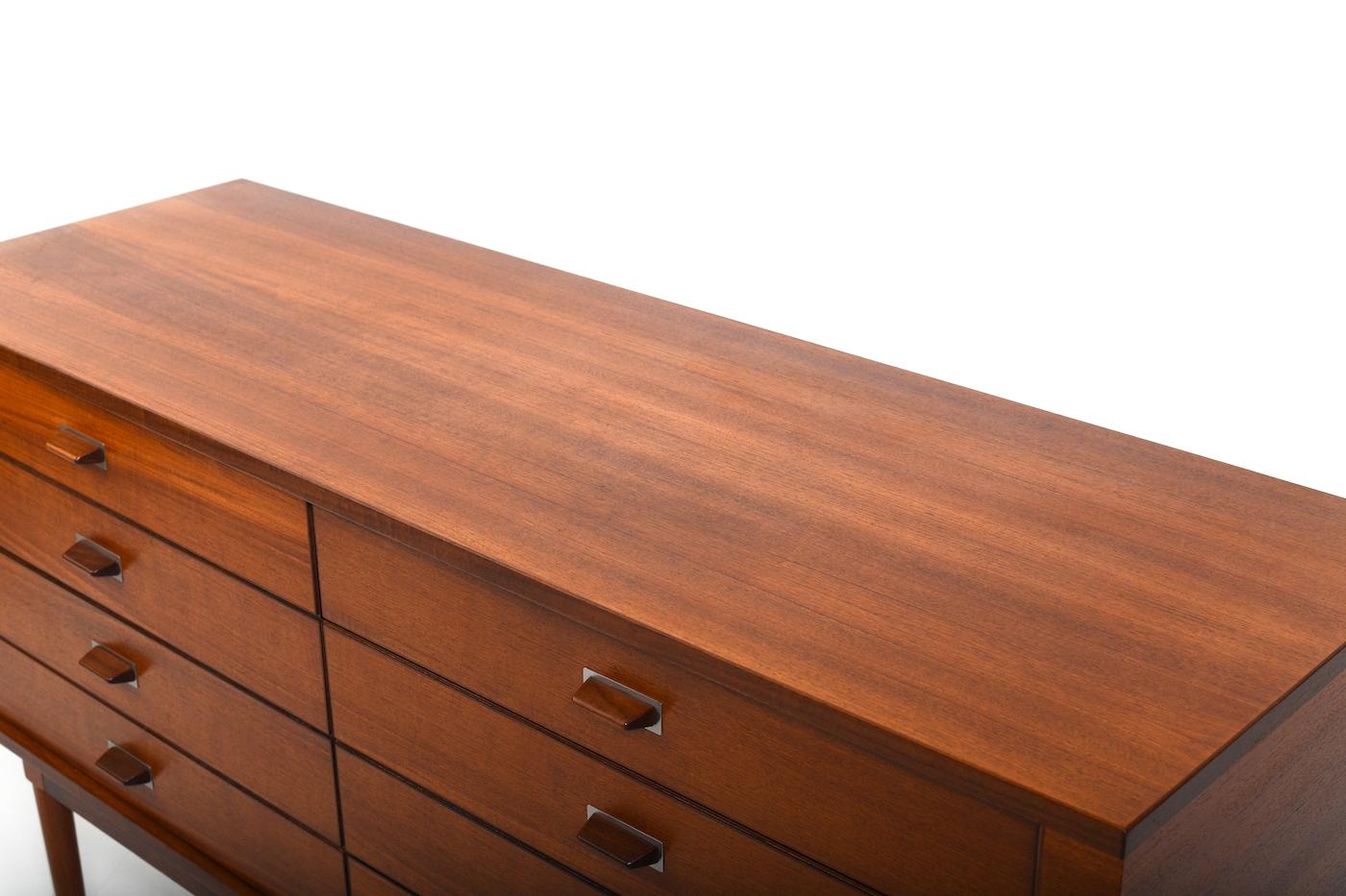 Mid-20th Century Very Rare Danish Teak Double Chest / Sideboard by Peter Løvig-nielsen, 1960s For Sale