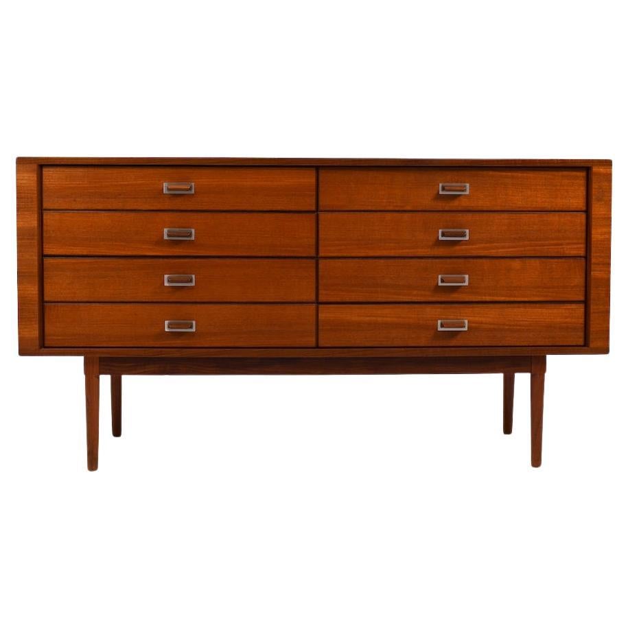 Très rare double coffre / buffet danois en teck par Peter Løvig-nielsen, années 1960 en vente