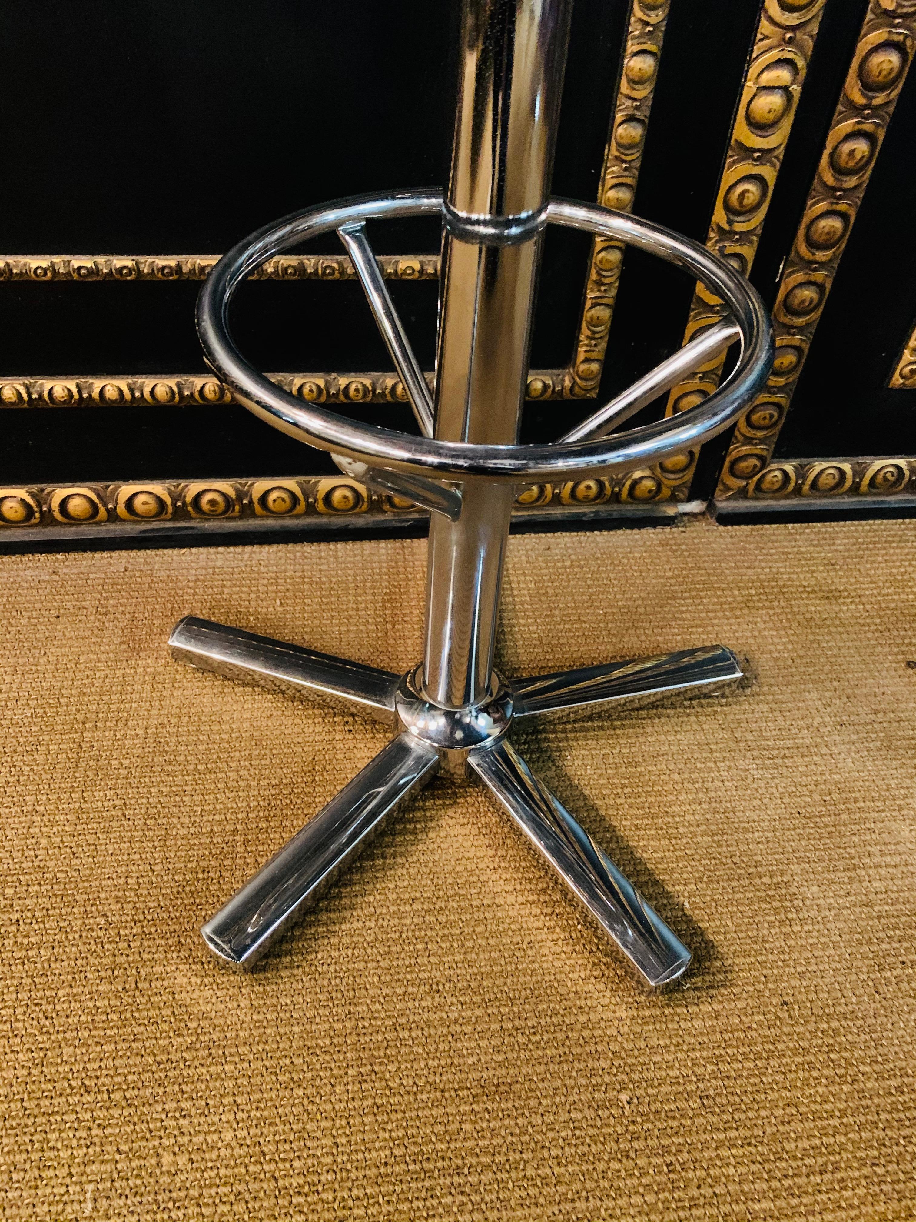 Very Rare Designer Acrylic Bar with 5 Stools Very Heavy 12