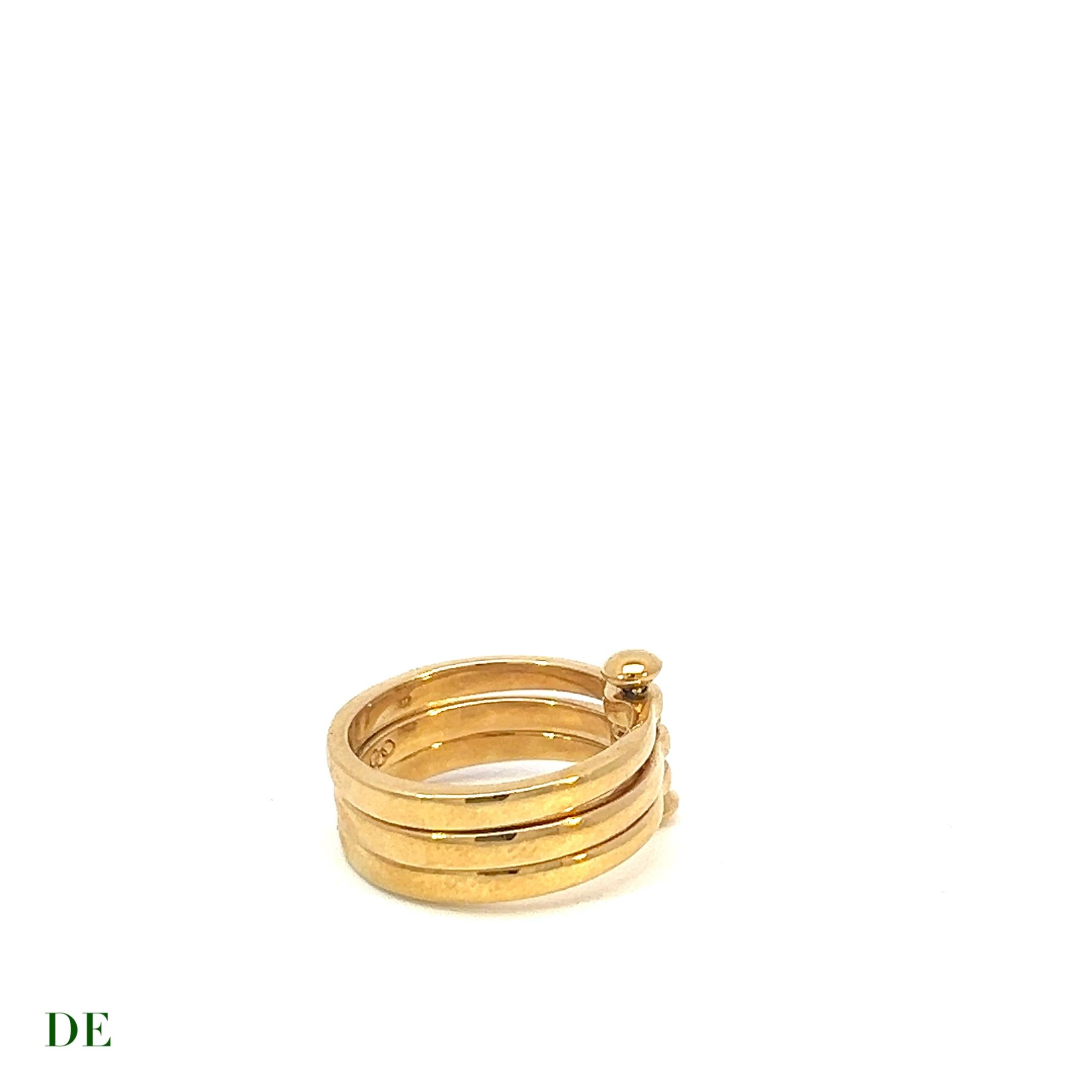 Irresistible Charm: Very Rare Discontinued Links of London 18k Yellow Gold Friendship Ring

Discover the allure of this very rare and coveted Links of London 18k Yellow Gold Friendship Ring. Crafted with exquisite artistry, this ring embodies a
