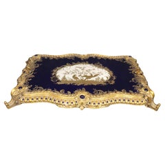 Very Rare Dore' Bronze Gilt Bronze Dining Plateau Surtout de Table Centerpiece