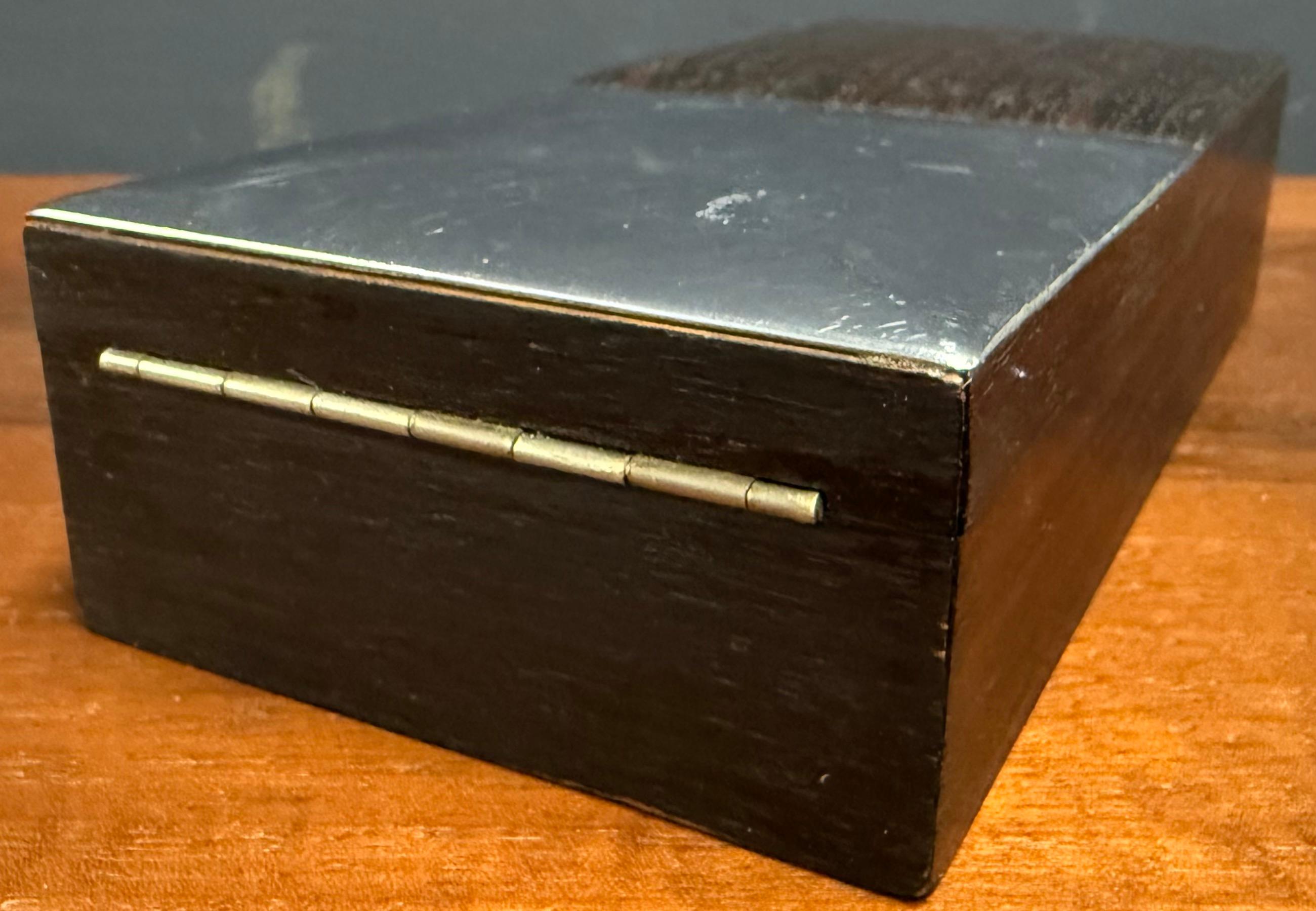 Austrian very rare double box by carl auböck For Sale