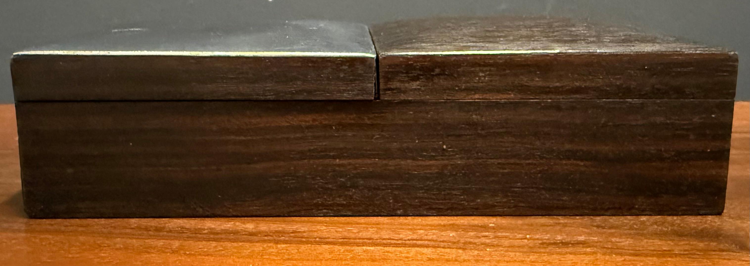 Mid-20th Century very rare double box by carl auböck For Sale