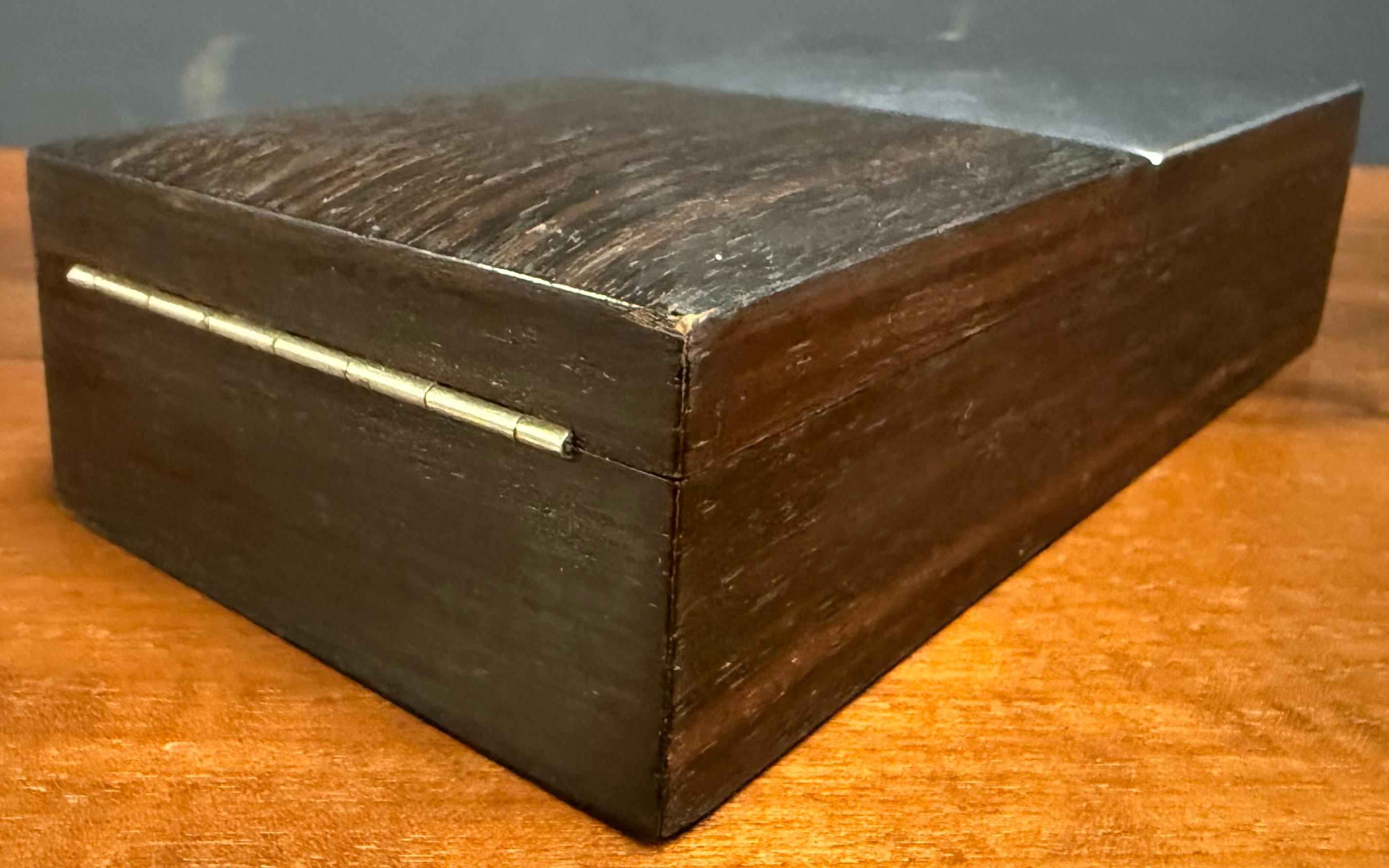 Metal very rare double box by carl auböck For Sale