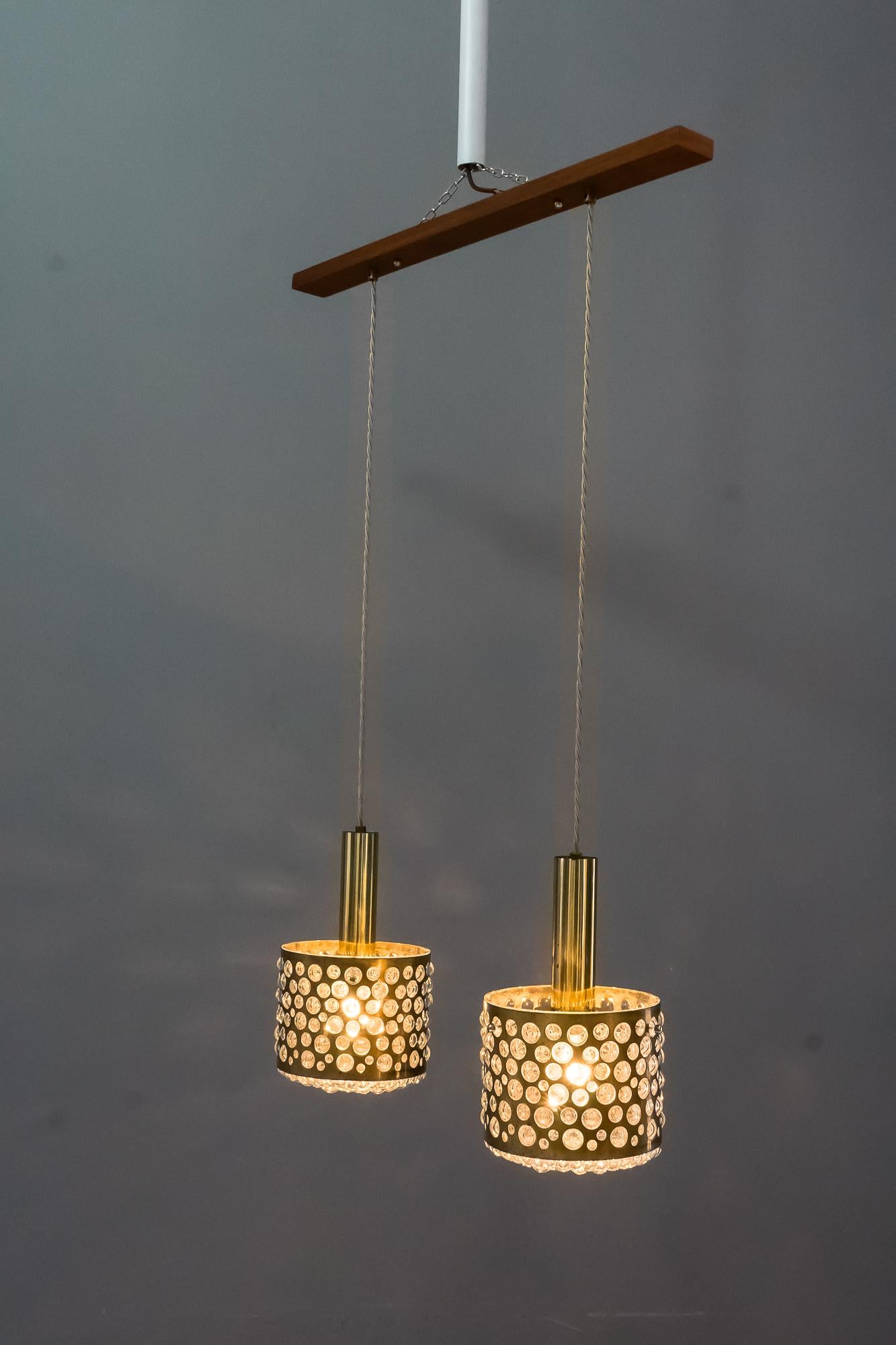 Très rare pendentif à double lampe par Limburg, vers les années 1960 en vente 8