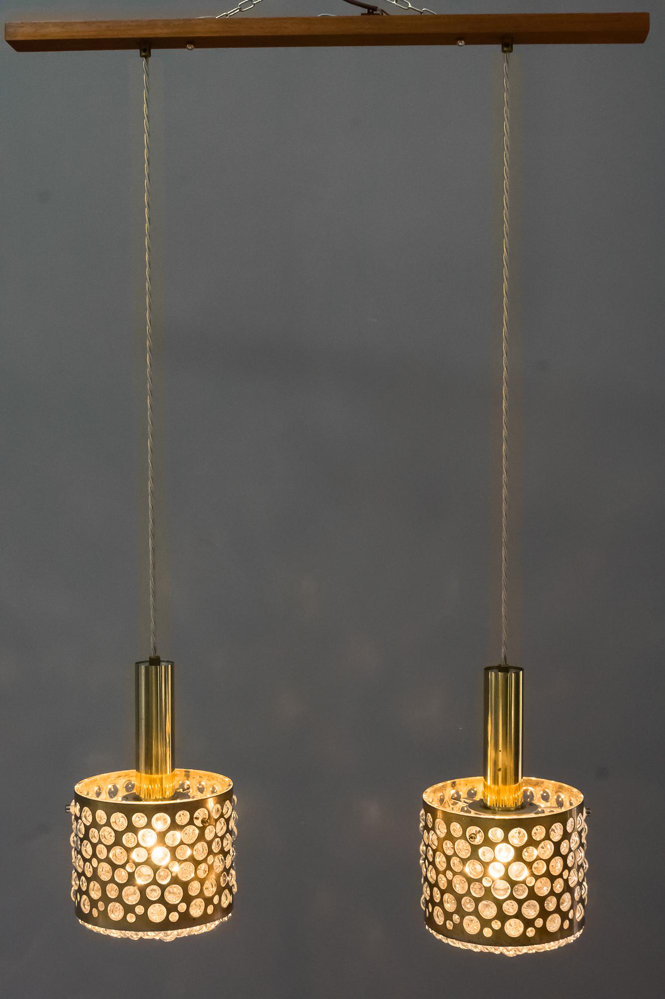 Très rare pendentif à double lampe par Limburg, vers les années 1960 en vente 10