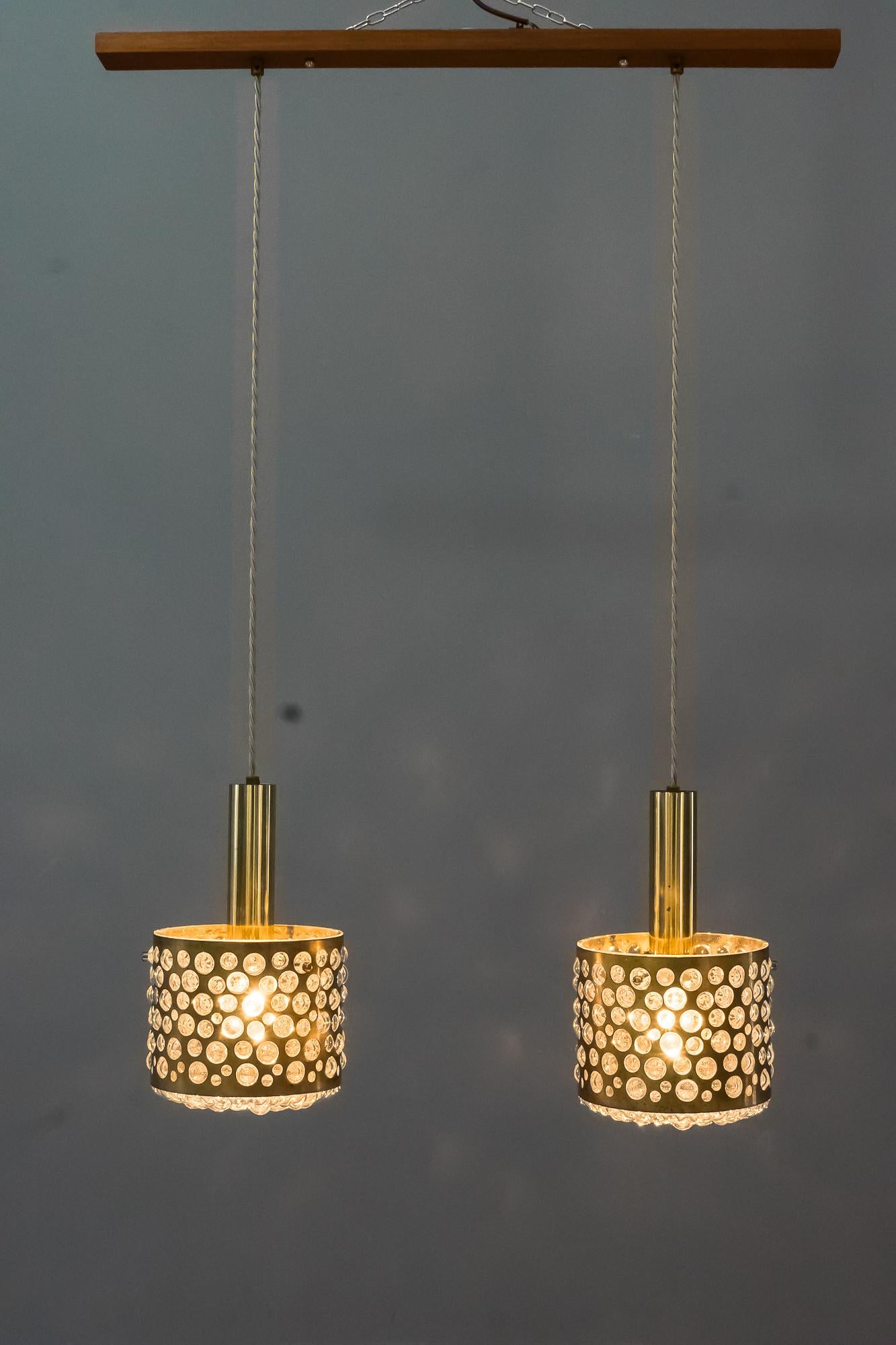 Très rare pendentif à double lampe par Limburg, vers les années 1960 en vente 11