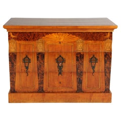 Very Rare Early 19th Century Biedermeier Chest Of Drawers from Castle Carlsruhe