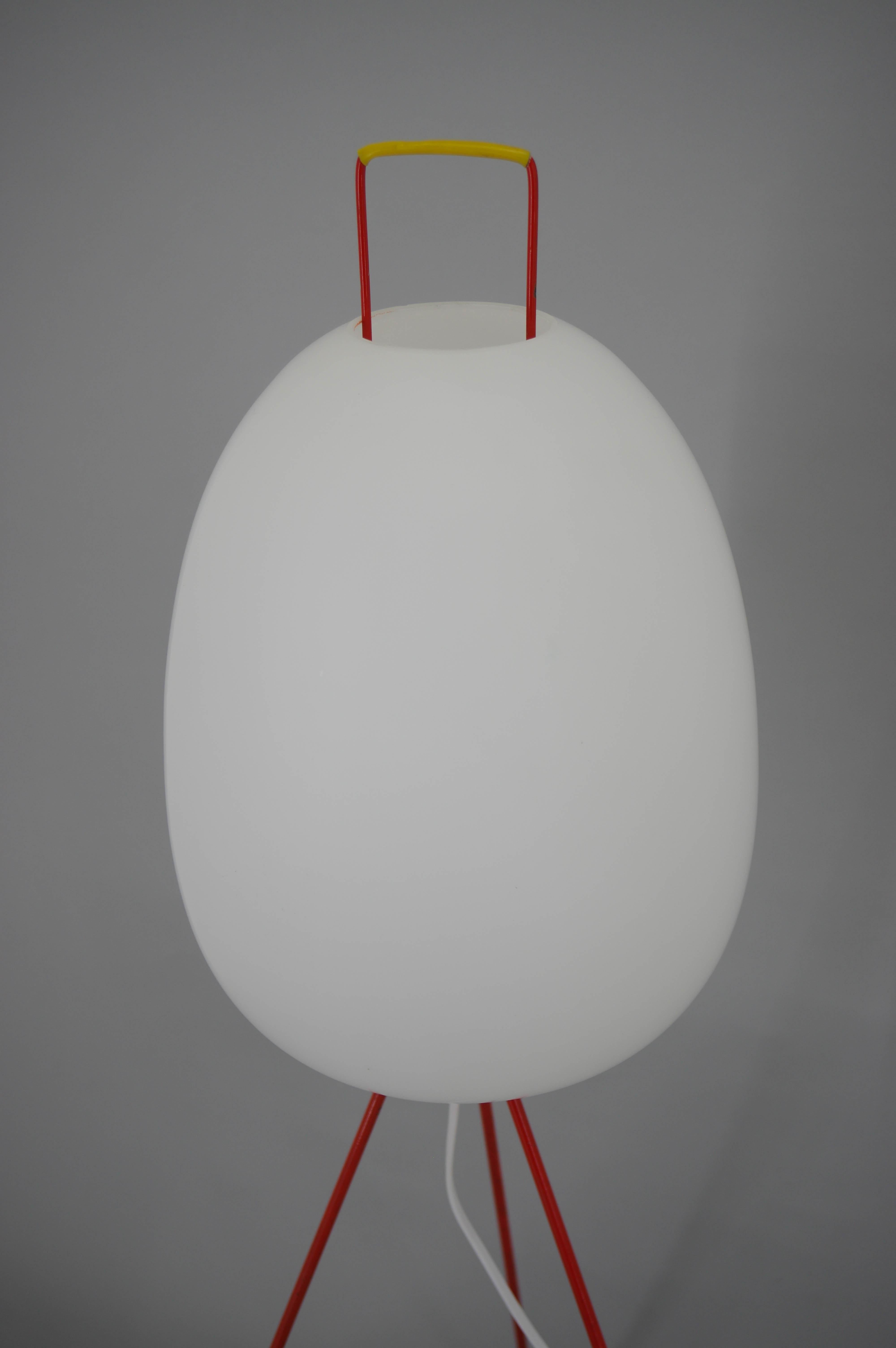 Space Age Very Rare Egg Floor Lamp by Napako, 1960s For Sale