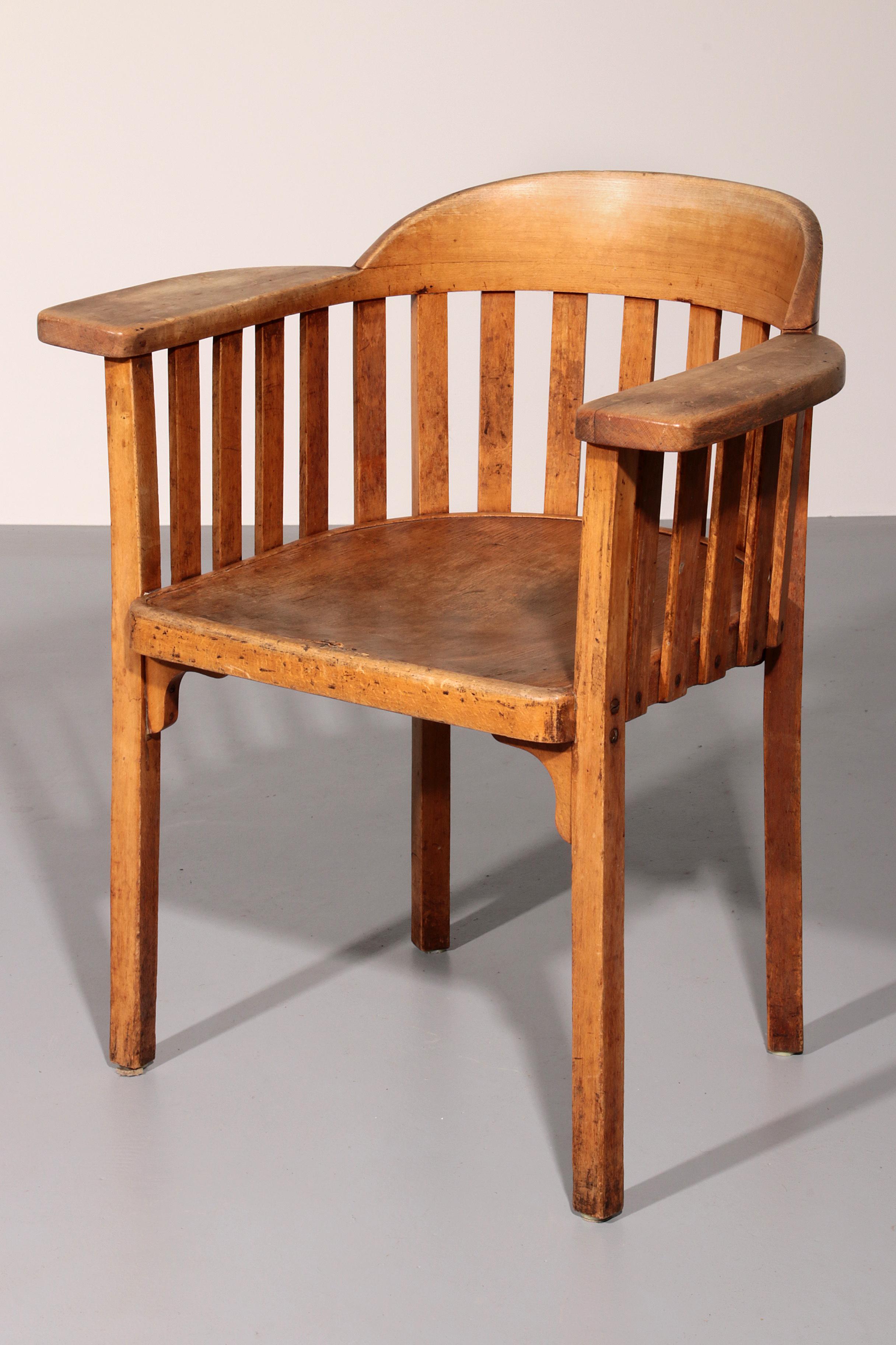 Art Deco Very rare Elephant Desk Chair by Josef Hoffmann for J&J Kohn For Sale