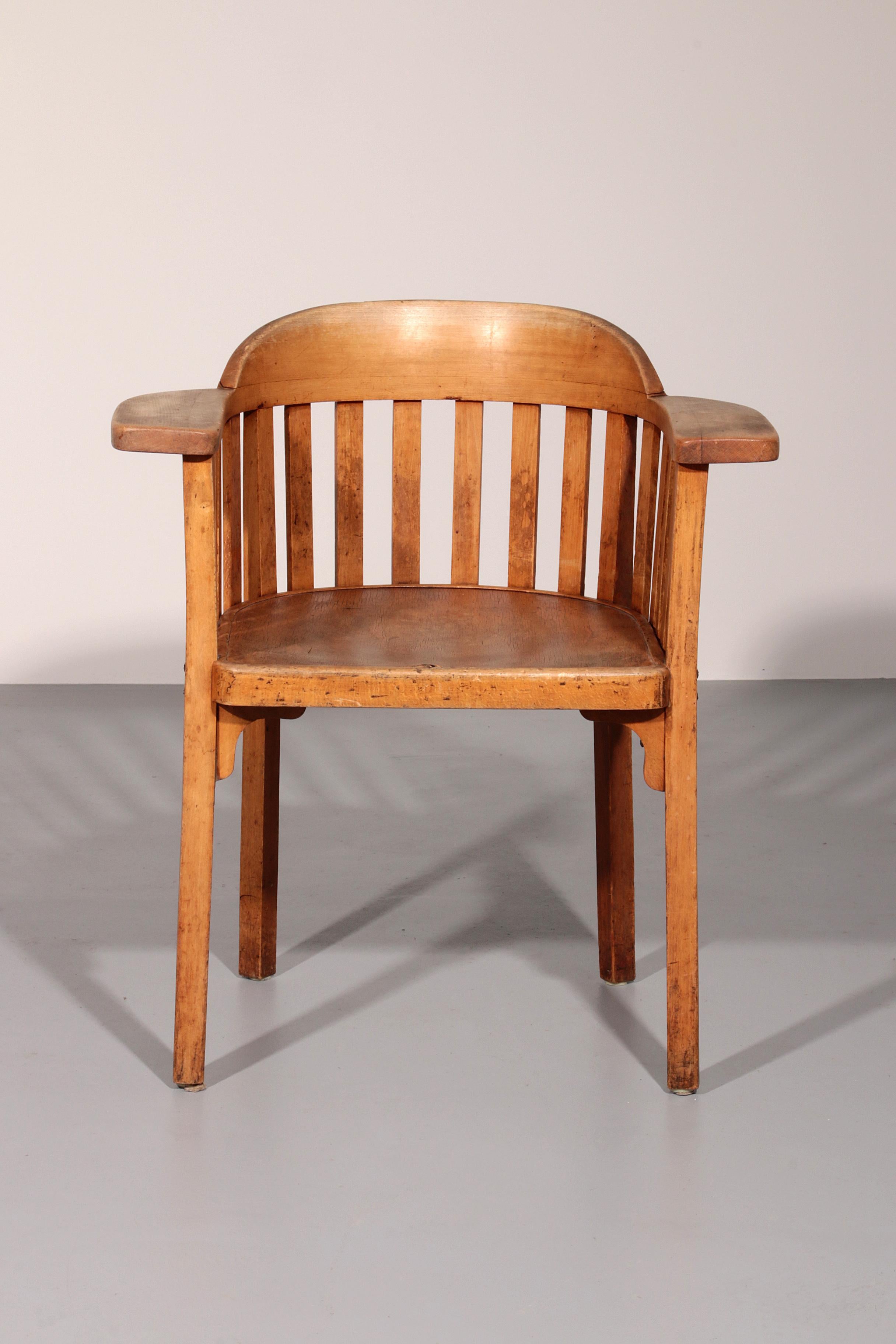 Austrian Very rare Elephant Desk Chair by Josef Hoffmann for J&J Kohn For Sale
