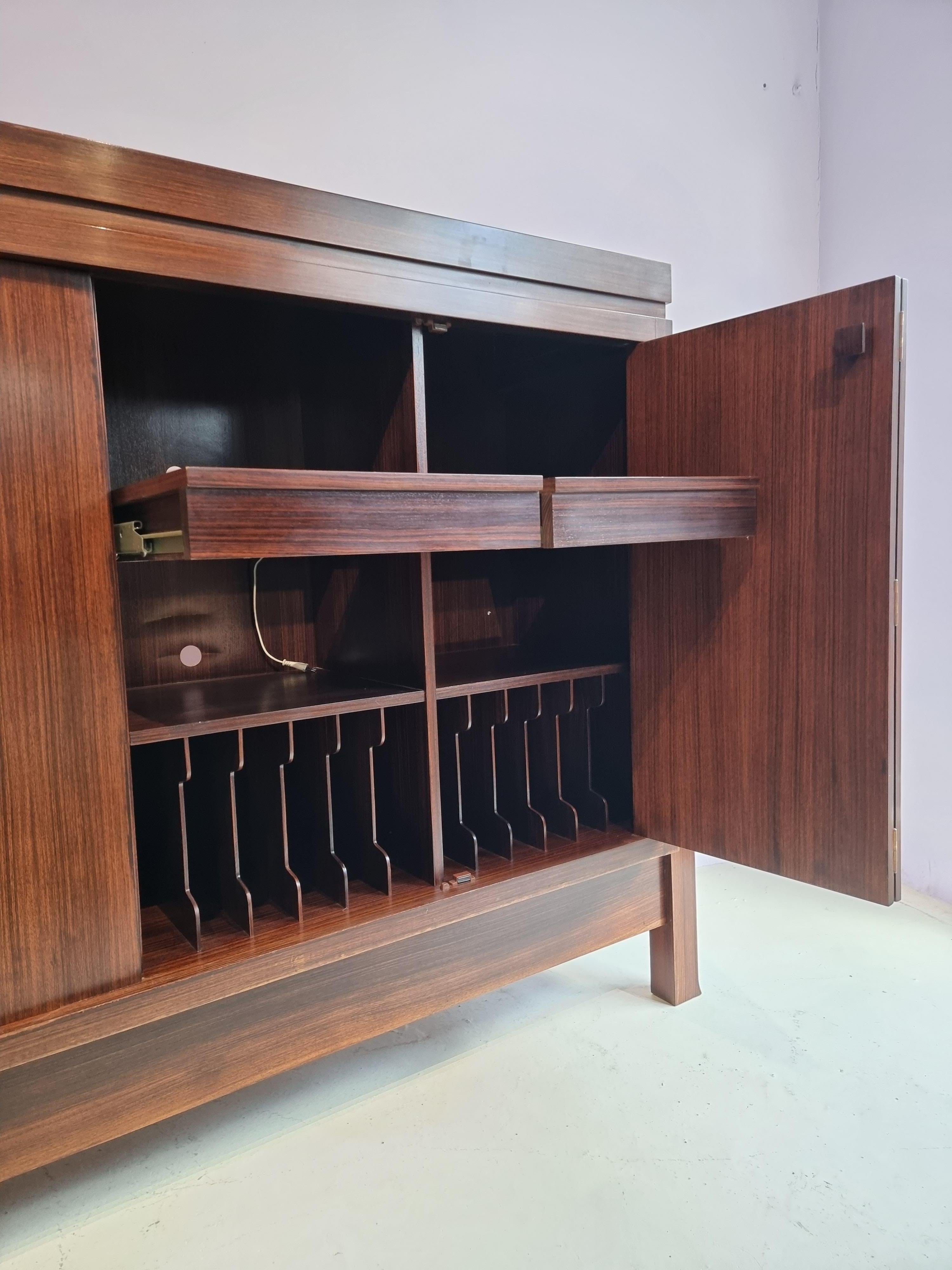 Very Rare Emiel Veranneman Brutalist Stereo Cabinet For Sale 4