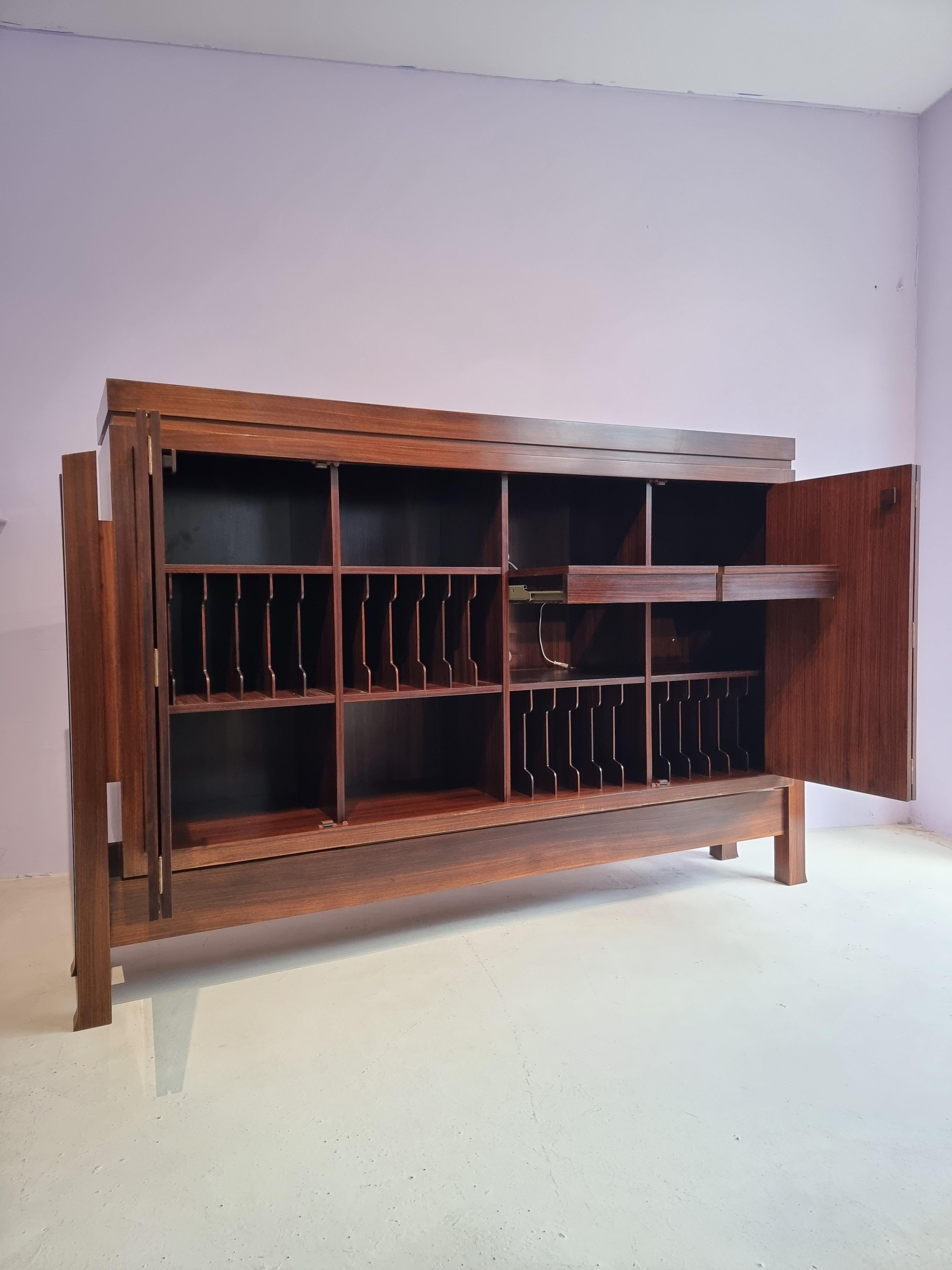 Very Rare Emiel Veranneman Brutalist Stereo Cabinet For Sale 5